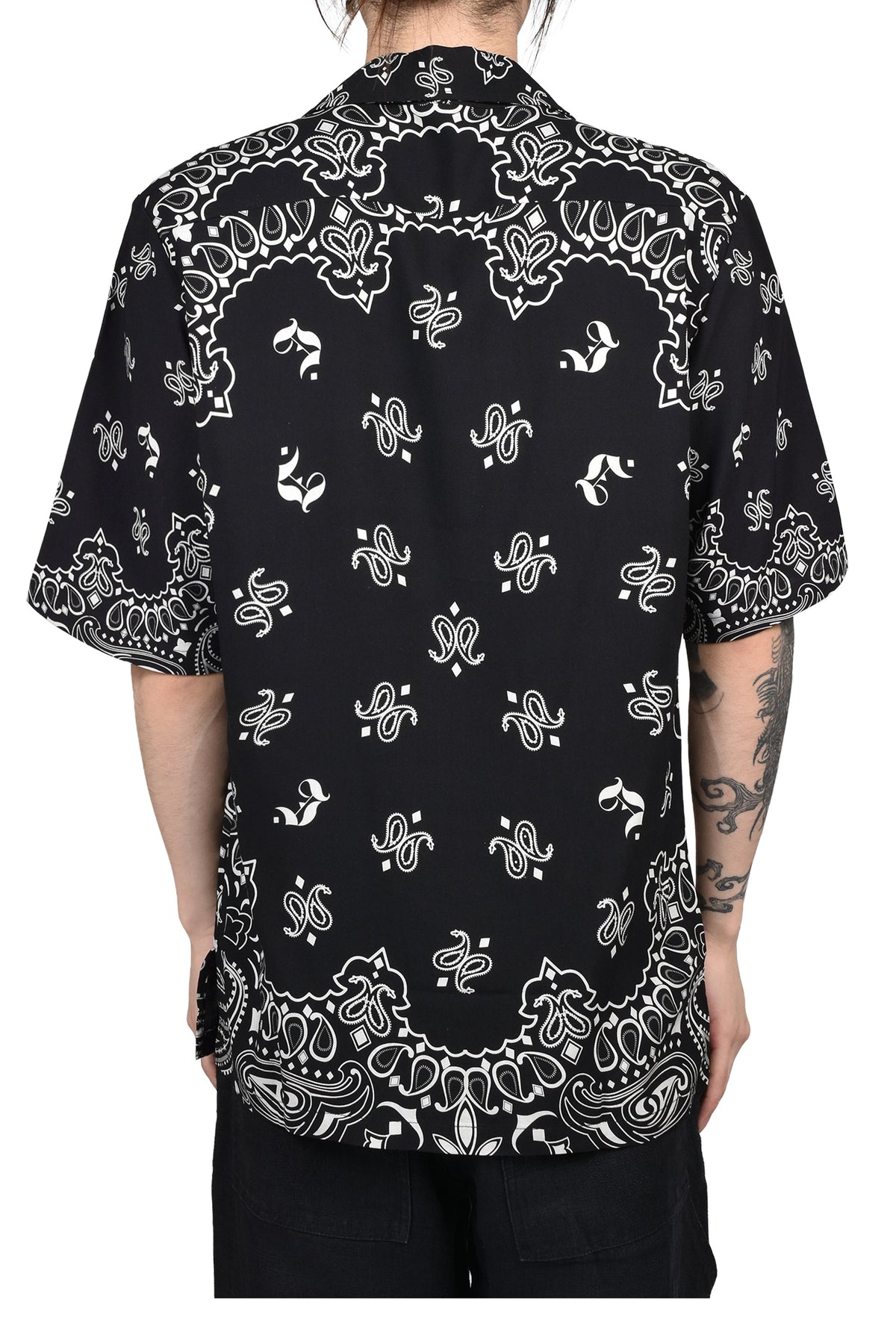 JUN/NAKAYAMA ジュン/中山 【本物保証】 シャツ ストリート系 メンズ PAISLEY SHORT SLEEVE SHIRTS / BLK