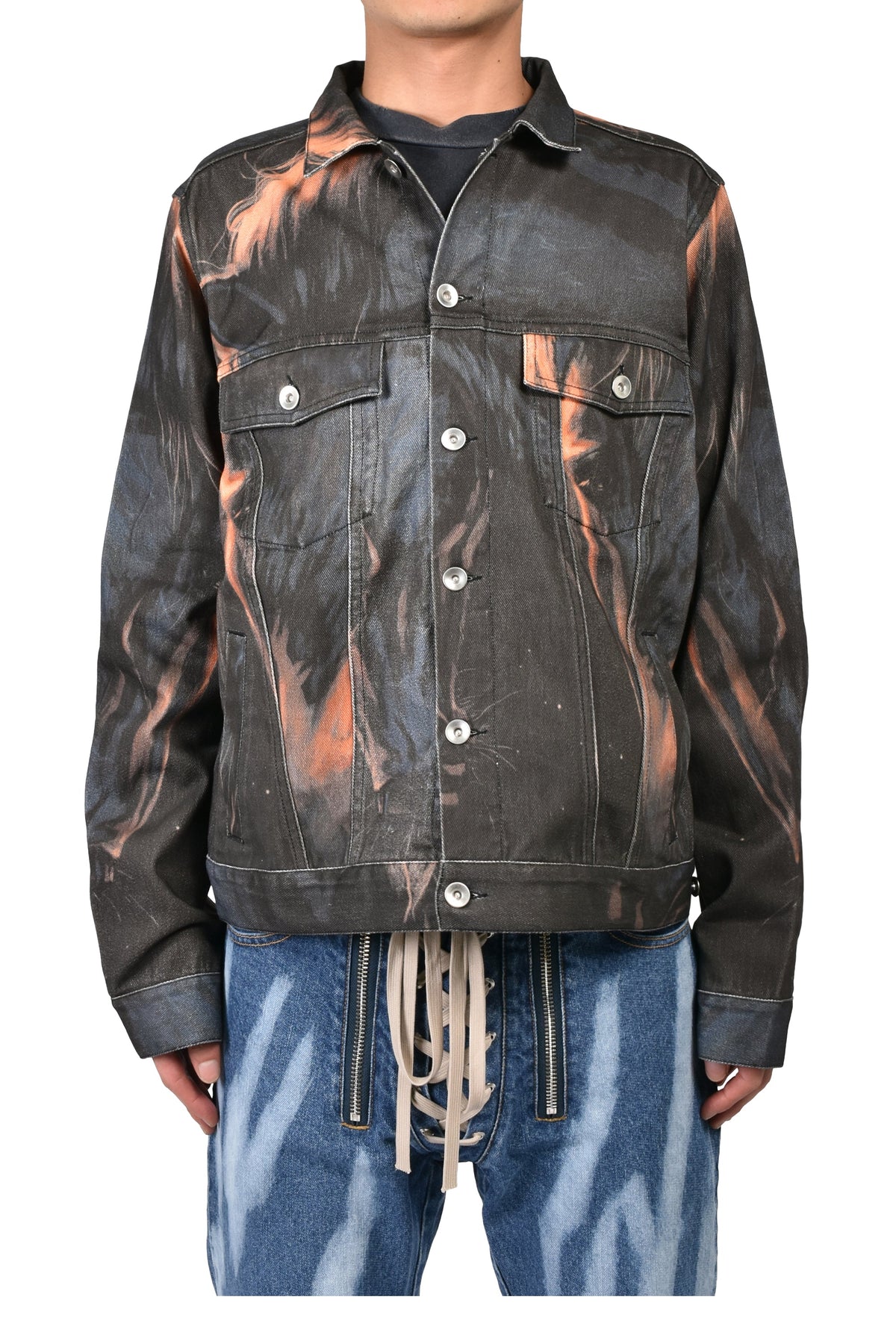 JUN/NAKAYAMA ジュン/中山 【本物保証】 ジャケット ストリート系 メンズ RUNAWAY DENIM JACKET / BLK