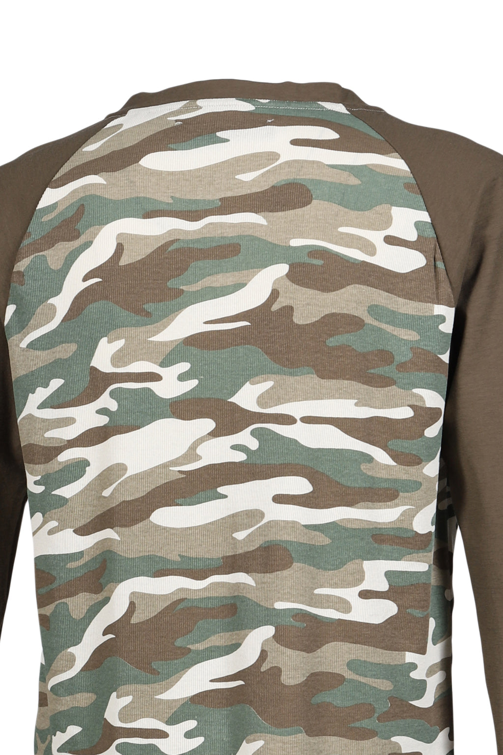 JUN/NAKAYAMA ジュン/中山 【本物保証】 Tシャツ ストリート系 メンズ RAGLAN HENLEY NECK TEE / CAMO
