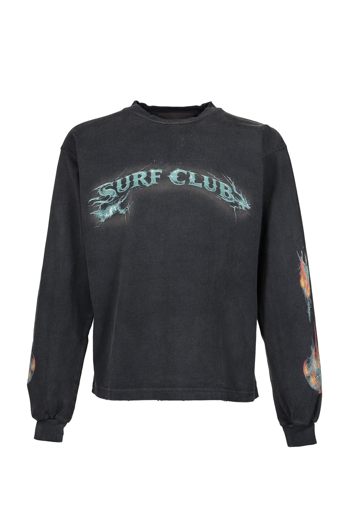 JUN/NAKAYAMA ジュン/中山 【本物保証】 Tシャツ ストリート系 メンズ SURF CLUB L/S T-SHIRTS / BLK