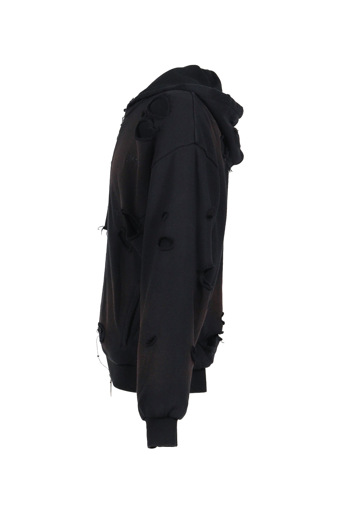 JUN/NAKAYAMA ジュン/中山 【本物保証】 パーカー ストリート系 メンズ THERMAL LAYERED ZIP HOODIE / BLK
