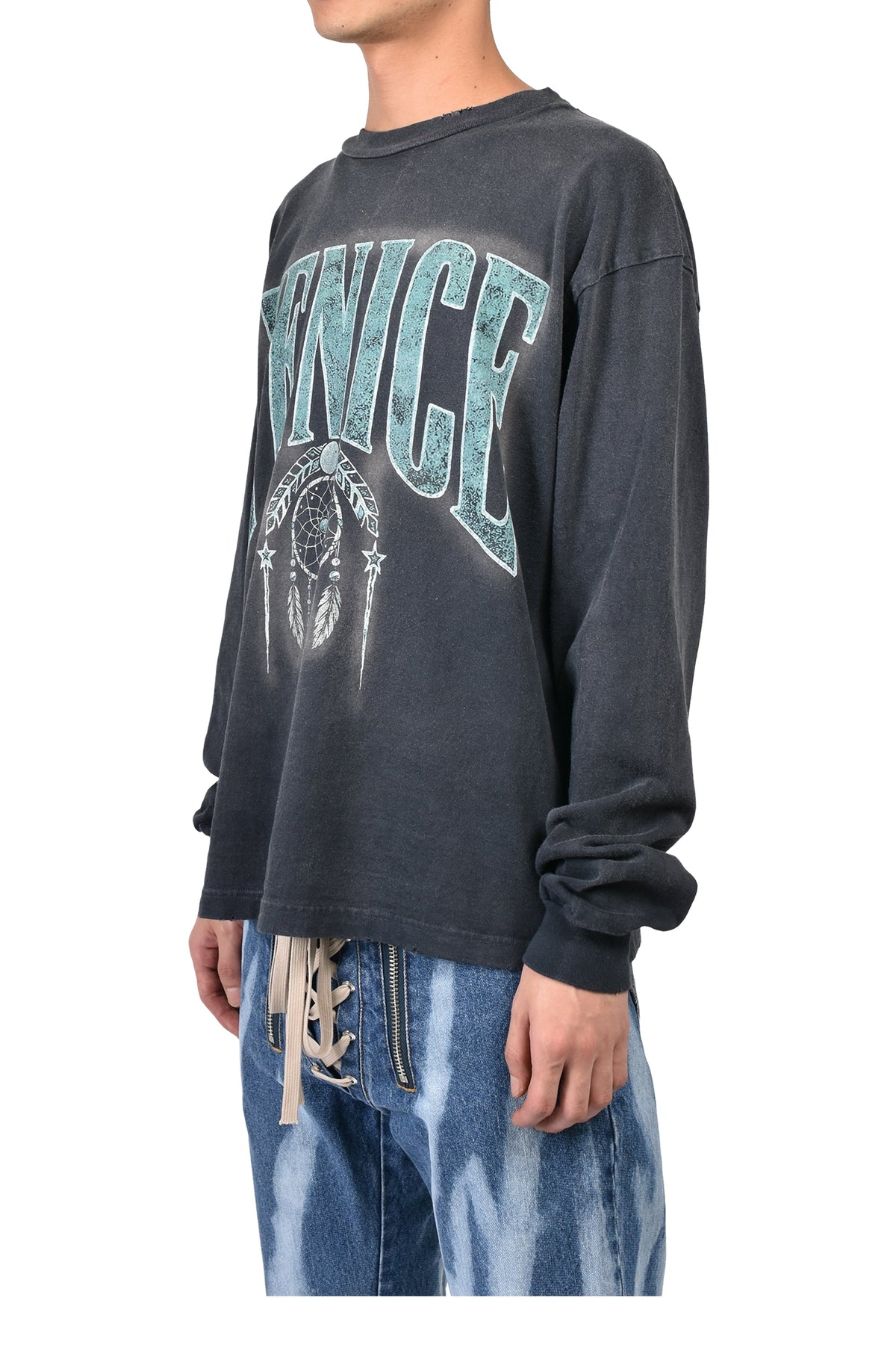JUN/NAKAYAMA ジュン/中山 【本物保証】 Tシャツ ストリート系 メンズ VENICE L/S T-SHIRTS / BLK