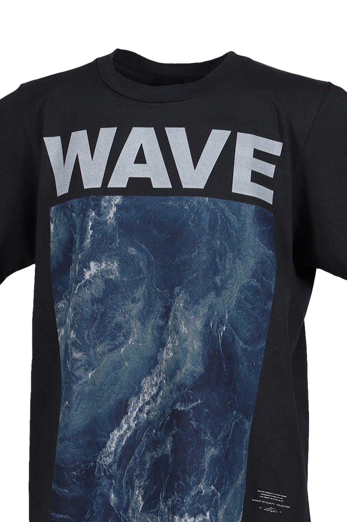 JUN/NAKAYAMA ジュン/中山 【本物保証】 Tシャツ ストリート系 メンズ WAVE T-SHIRTS / BLK