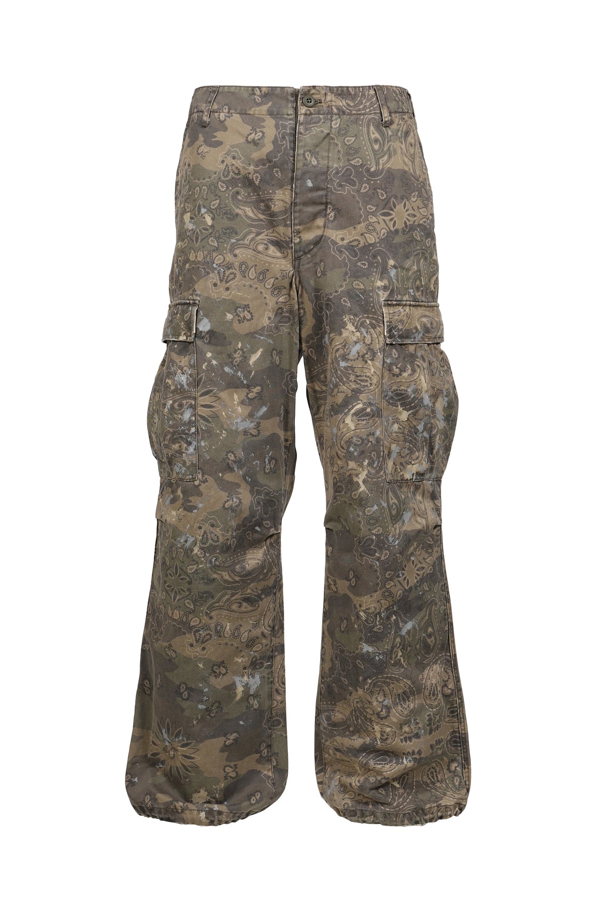 KAMIYA カミヤ 【本物保証】 カーゴパンツ ストリート系 メンズ PAISLEY CAMO CARGO PANTS / KHA