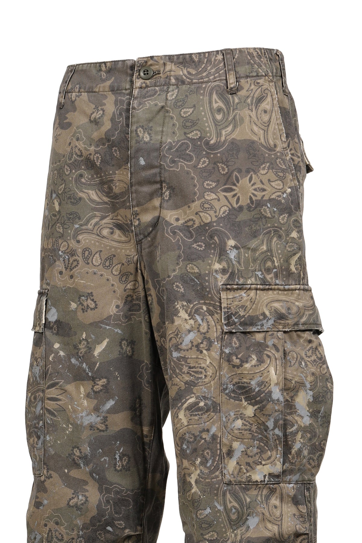KAMIYA カミヤ 【本物保証】 カーゴパンツ ストリート系 メンズ PAISLEY CAMO CARGO PANTS / KHA