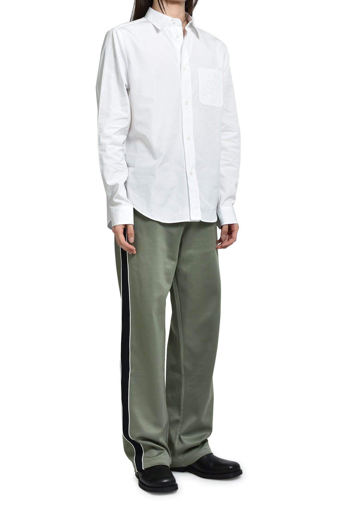 LOEWE ロエベ 【本物保証】 パンツ ストリート系 メンズ TRACKSUIT TROUSERS / KHA GRN