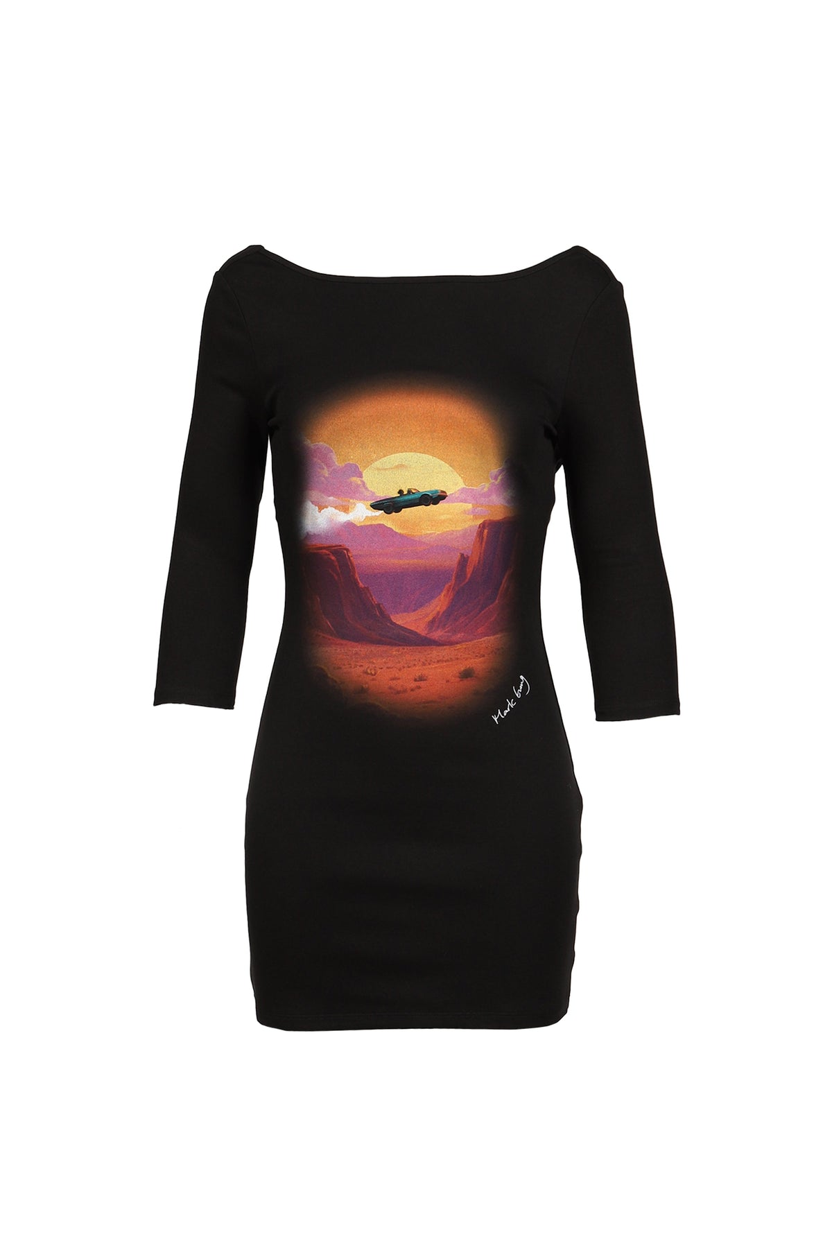MARKGONG 【本物保証】 ワンピース ストリート系 レディース 3/4 SLEEVE BACKLESS MINI DRESS (EXCLUCIVE) / BLK
