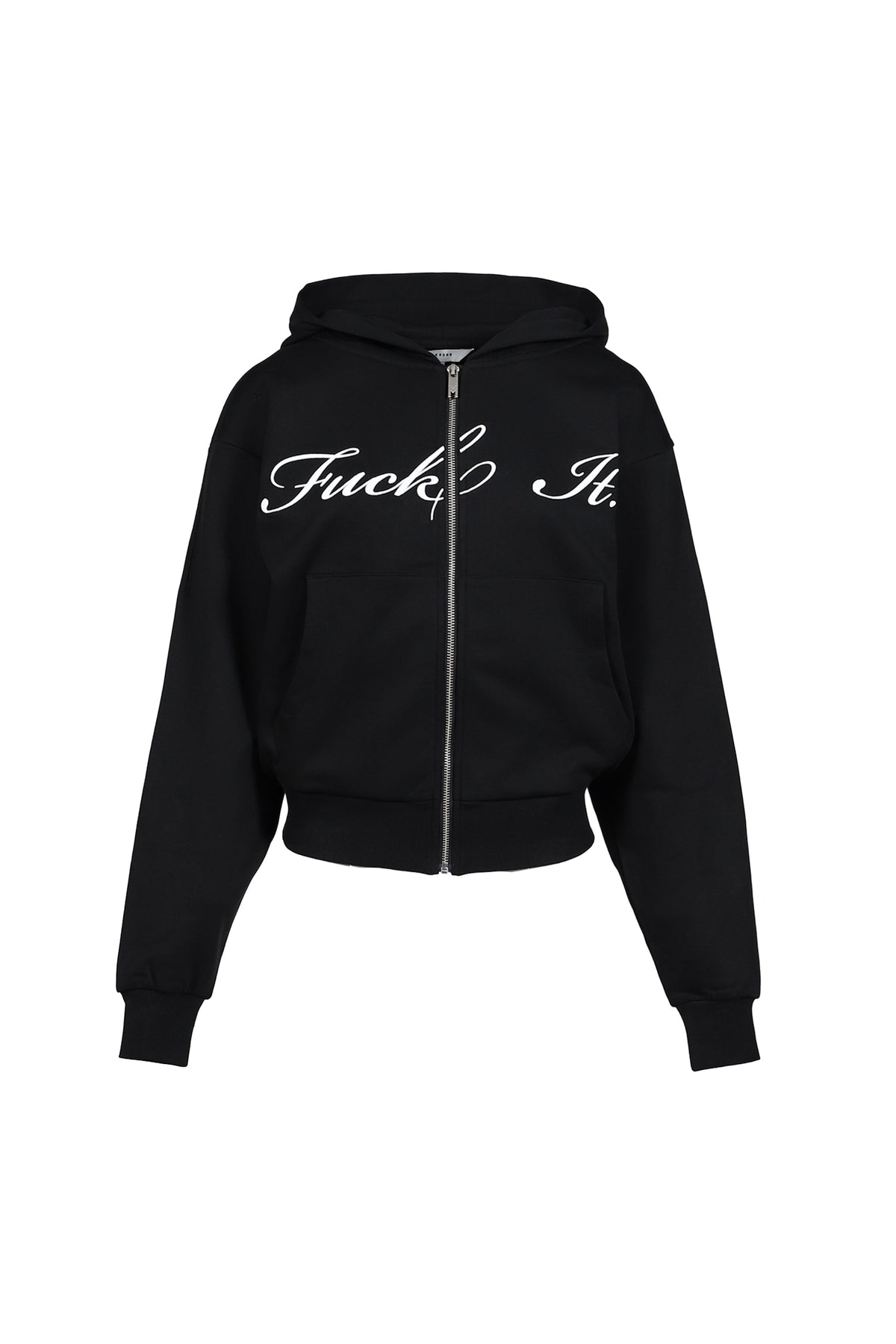 MARKGONG 【本物保証】 パーカー ストリート系 レディース FUCK IT ZIP HOODIE / BLK