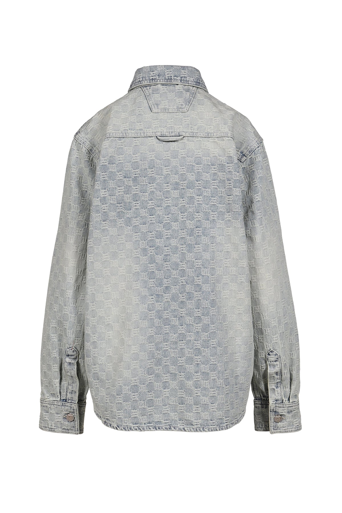 MISBHV 【本物保証】 シャツ ストリート系 メンズ MONOGRAM OCEAN WASHED OVERSHIRT / PALE BLU