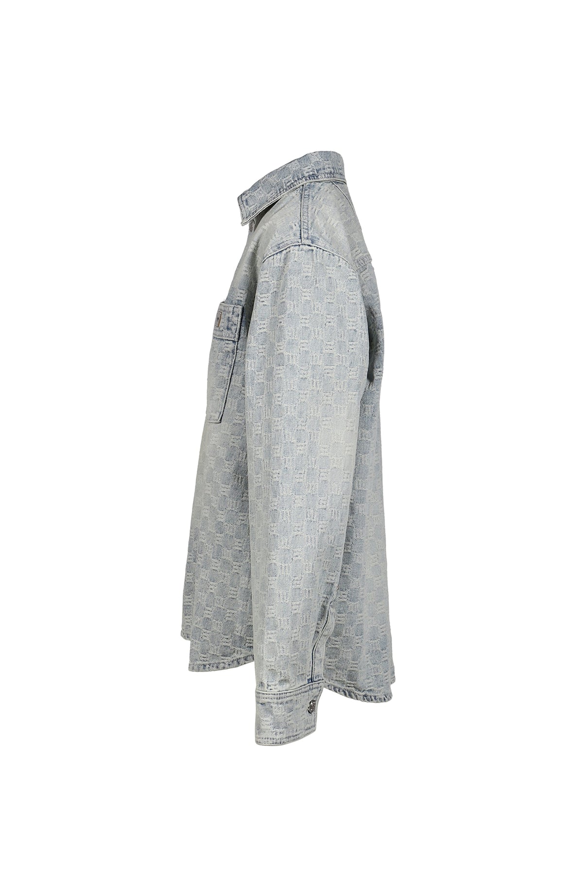 MISBHV 【本物保証】 シャツ ストリート系 メンズ MONOGRAM OCEAN WASHED OVERSHIRT / PALE BLU