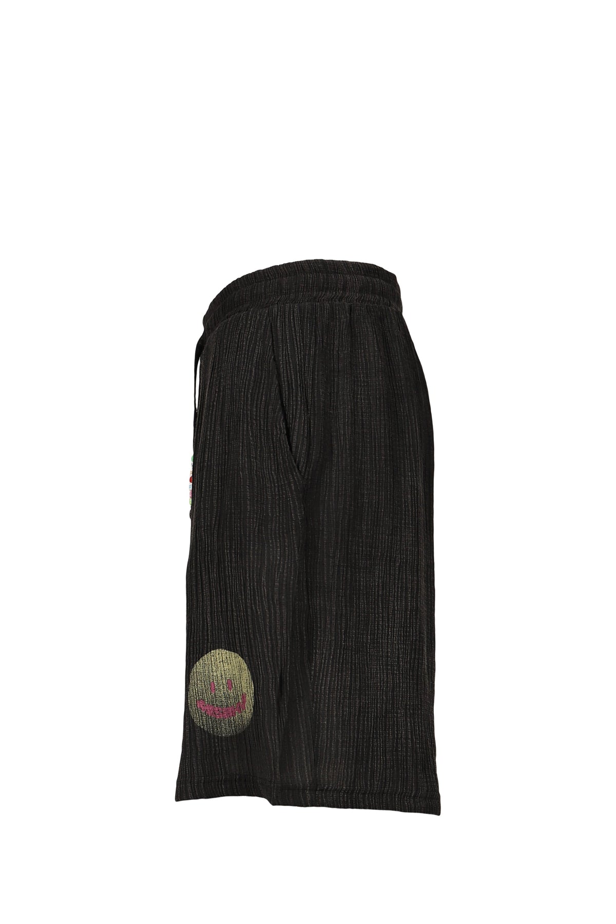 MISBHV 【本物保証】 ショートパンツ ストリート系 メンズ SMILE SHORTS UNISEX / WASHED BLK