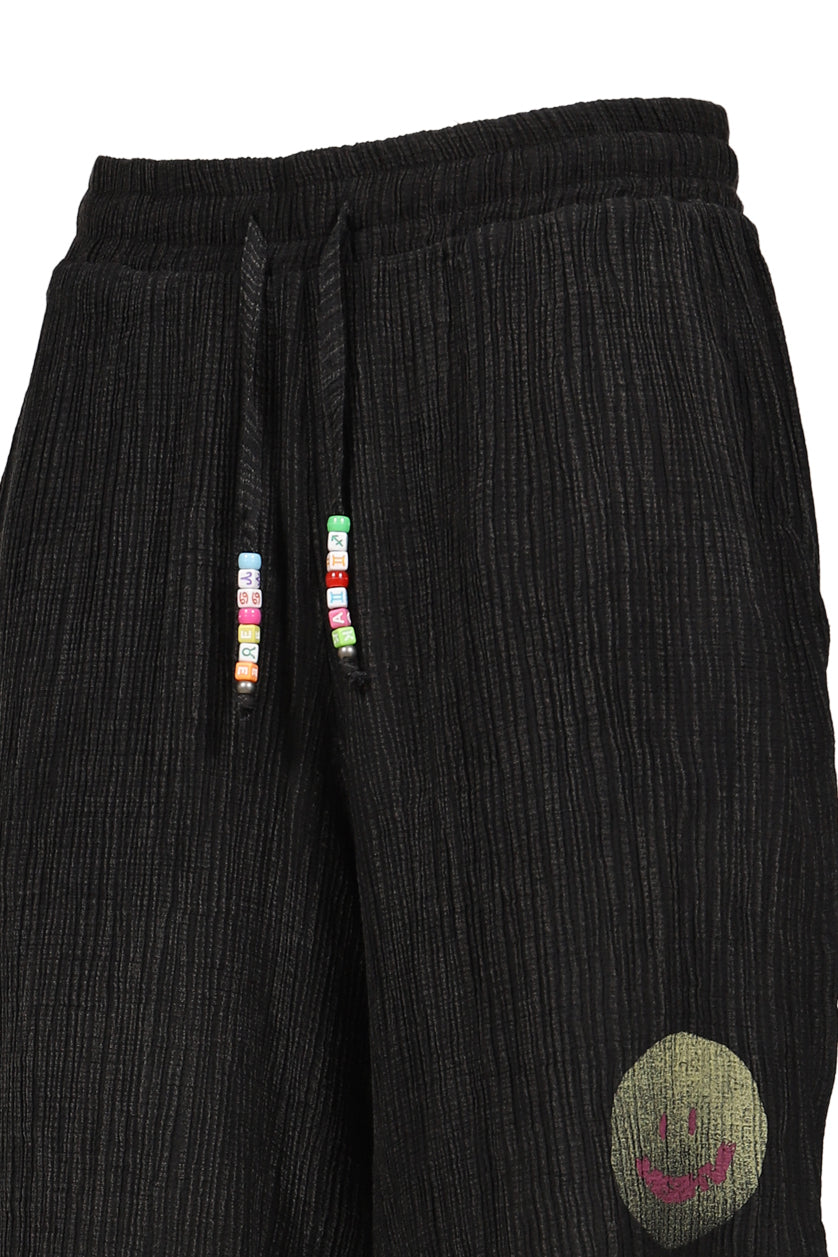 MISBHV 【本物保証】 ショートパンツ ストリート系 メンズ SMILE SHORTS UNISEX / WASHED BLK