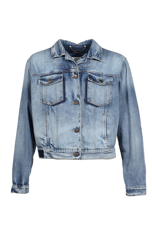 Maison Margiela メゾン マルジェラ 【本物保証】 ジャケット ストリート系 レディース FOLDABLE COLLAR DENIM JACKET / BLU DENIM VINTAGE