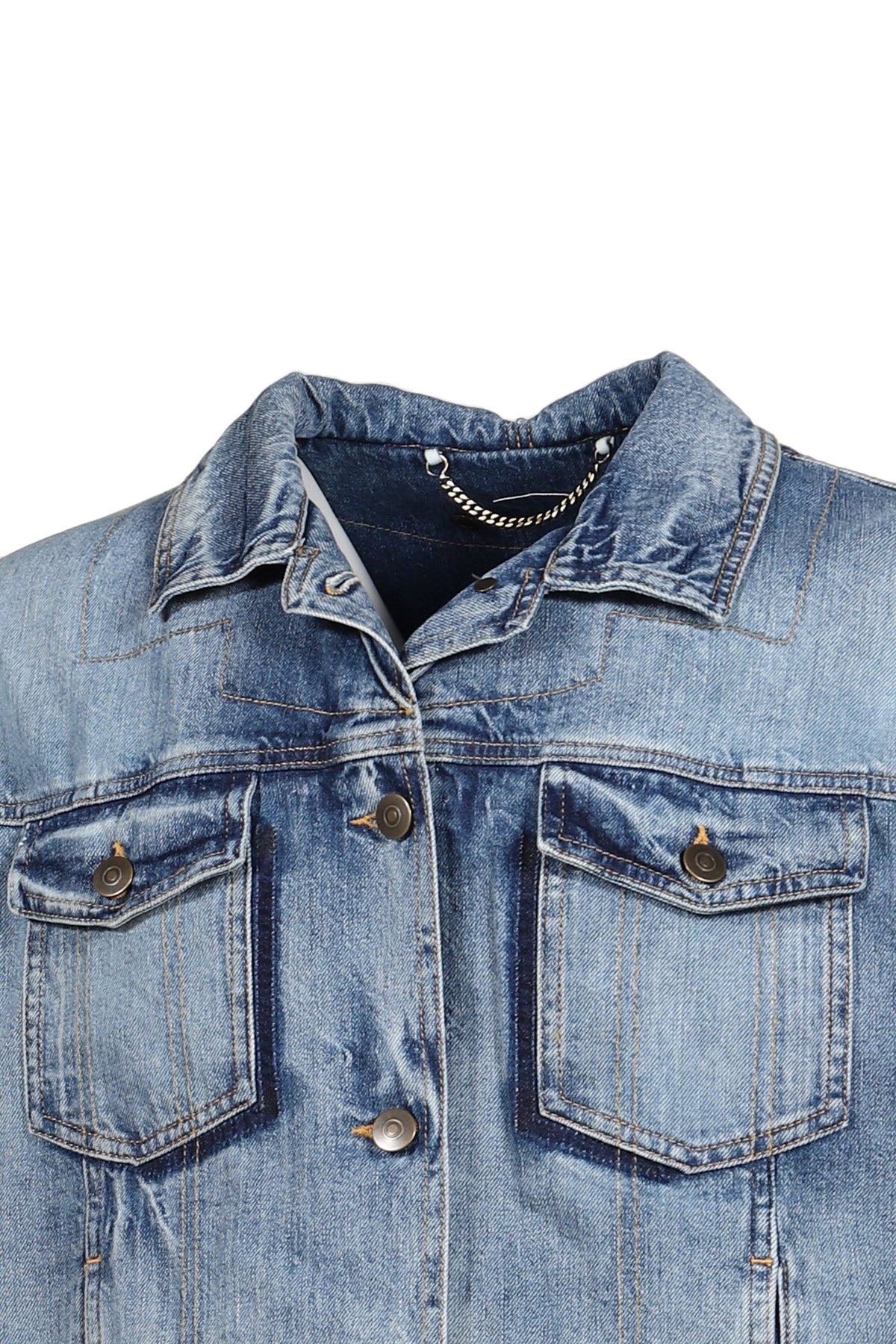 Maison Margiela メゾン マルジェラ 【本物保証】 ジャケット ストリート系 レディース FOLDABLE COLLAR DENIM JACKET / BLU DENIM VINTAGE