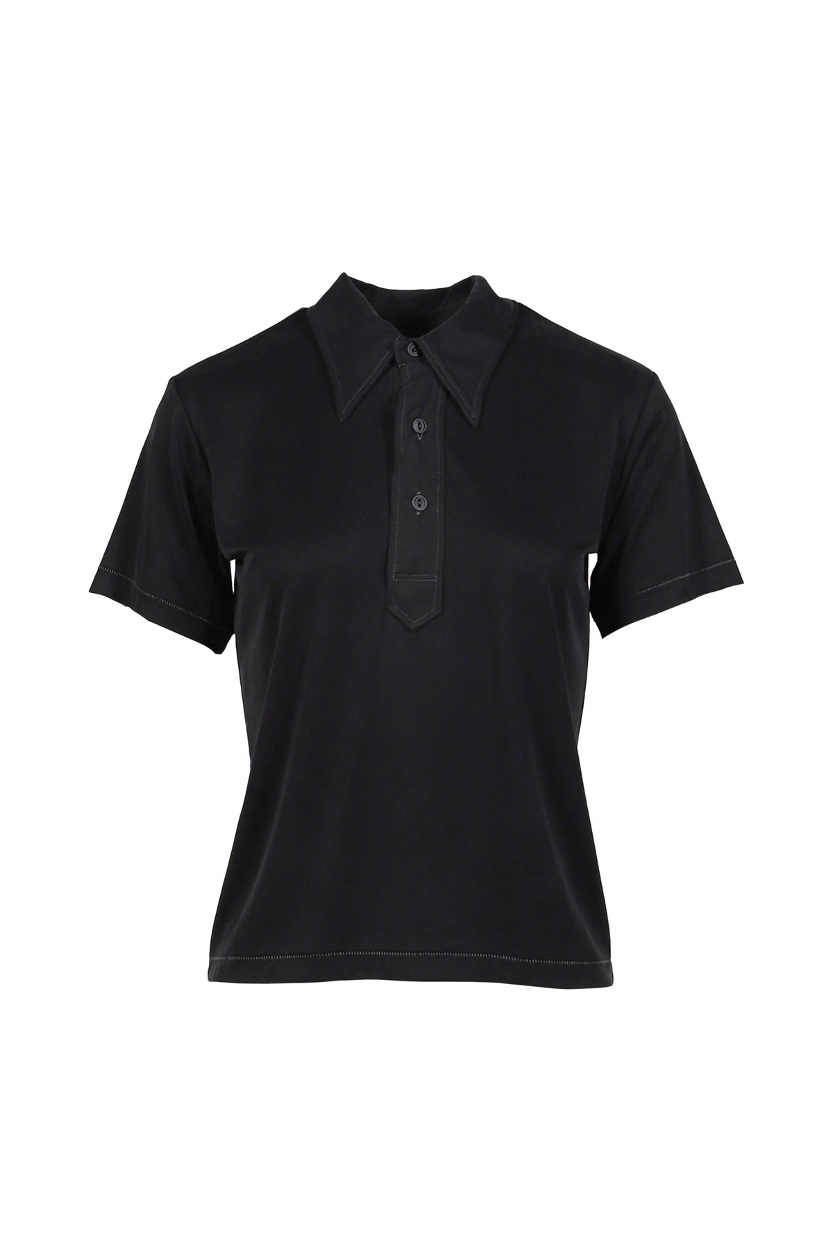 Maison Margiela メゾン マルジェラ 【本物保証】 シャツ ストリート系 レディース POLO SHIRT / BLK