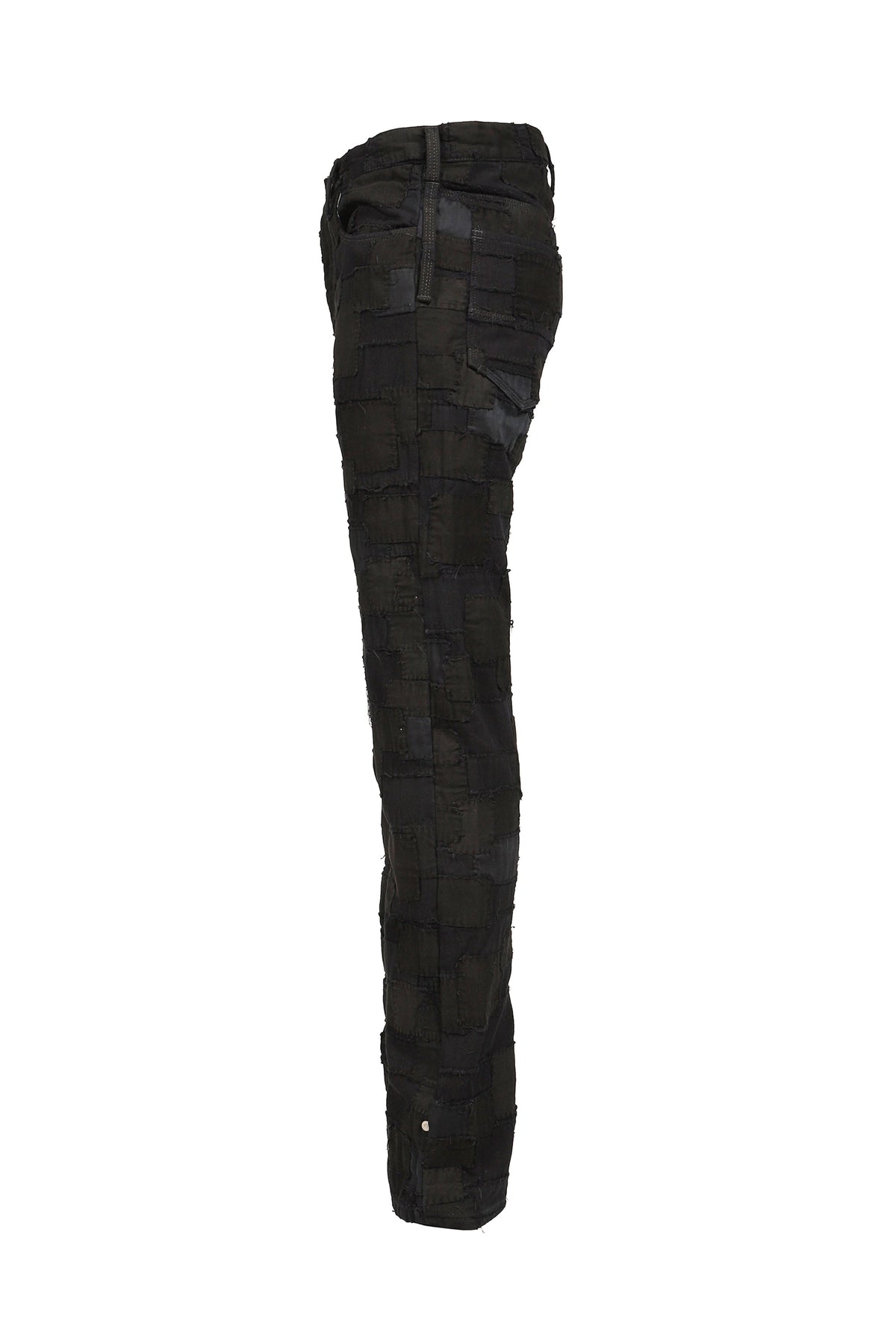 Matthew M. Williams マシュー・M・ウィリアムズ 【本物保証】 デニムパンツ ストリート系 メンズ BLACKMEANS BLACK OVERDYED BORO PATCHWORK STRAIGHT JEAN / BLK BORO