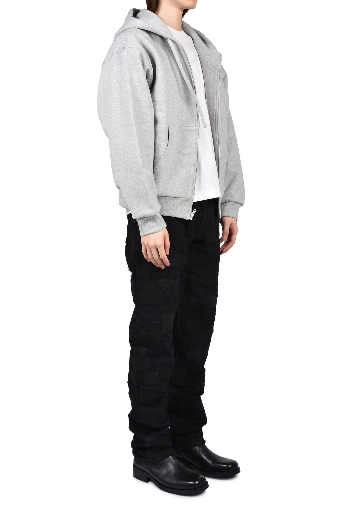 Matthew M. Williams マシュー・M・ウィリアムズ 【本物保証】 デニムパンツ ストリート系 メンズ BLACKMEANS BLACK OVERDYED BORO PATCHWORK STRAIGHT JEAN / BLK BORO