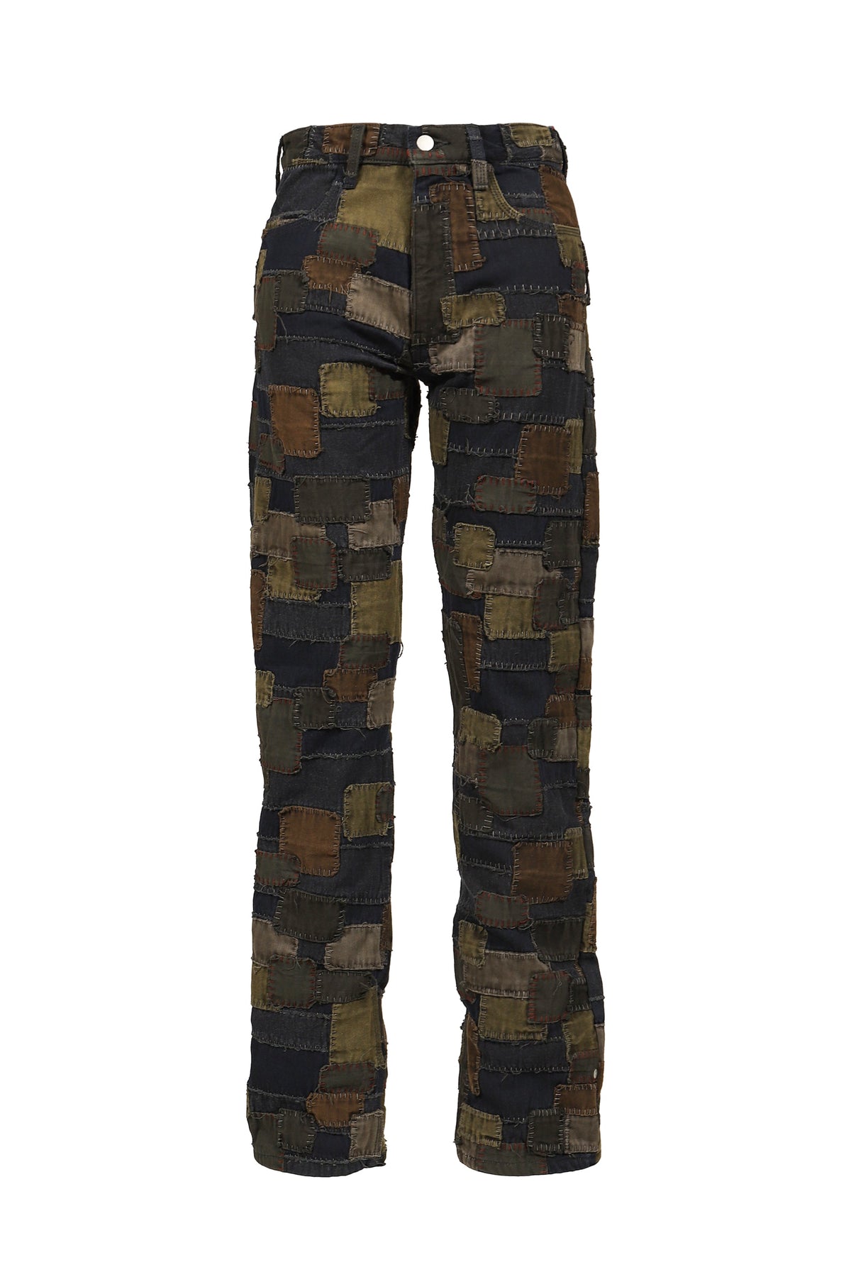 Matthew M. Williams マシュー・M・ウィリアムズ 【本物保証】 デニムパンツ ストリート系 メンズ BLACKMEANS BORO PATCHWORK STRAIGHT JEAN / MULTI BORO