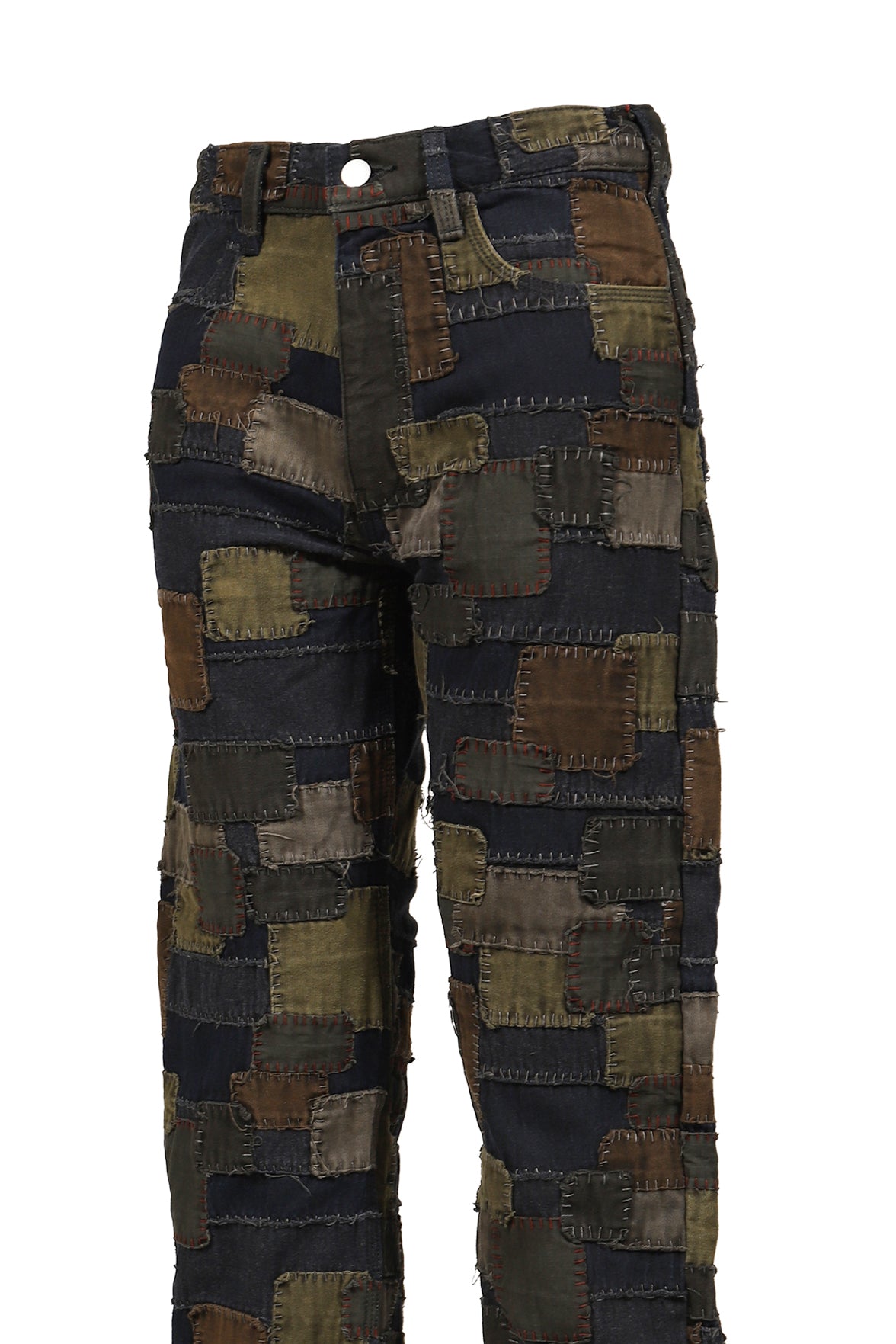 Matthew M. Williams マシュー・M・ウィリアムズ 【本物保証】 デニムパンツ ストリート系 メンズ BLACKMEANS BORO PATCHWORK STRAIGHT JEAN / MULTI BORO