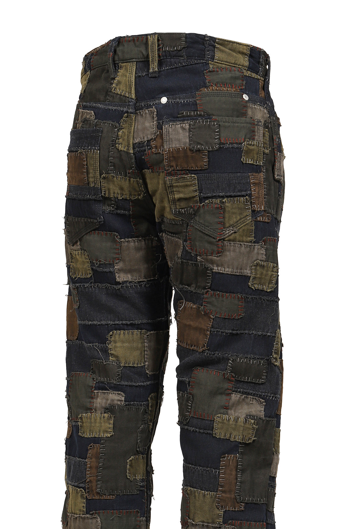 Matthew M. Williams マシュー・M・ウィリアムズ 【本物保証】 デニムパンツ ストリート系 メンズ BLACKMEANS BORO PATCHWORK STRAIGHT JEAN / MULTI BORO