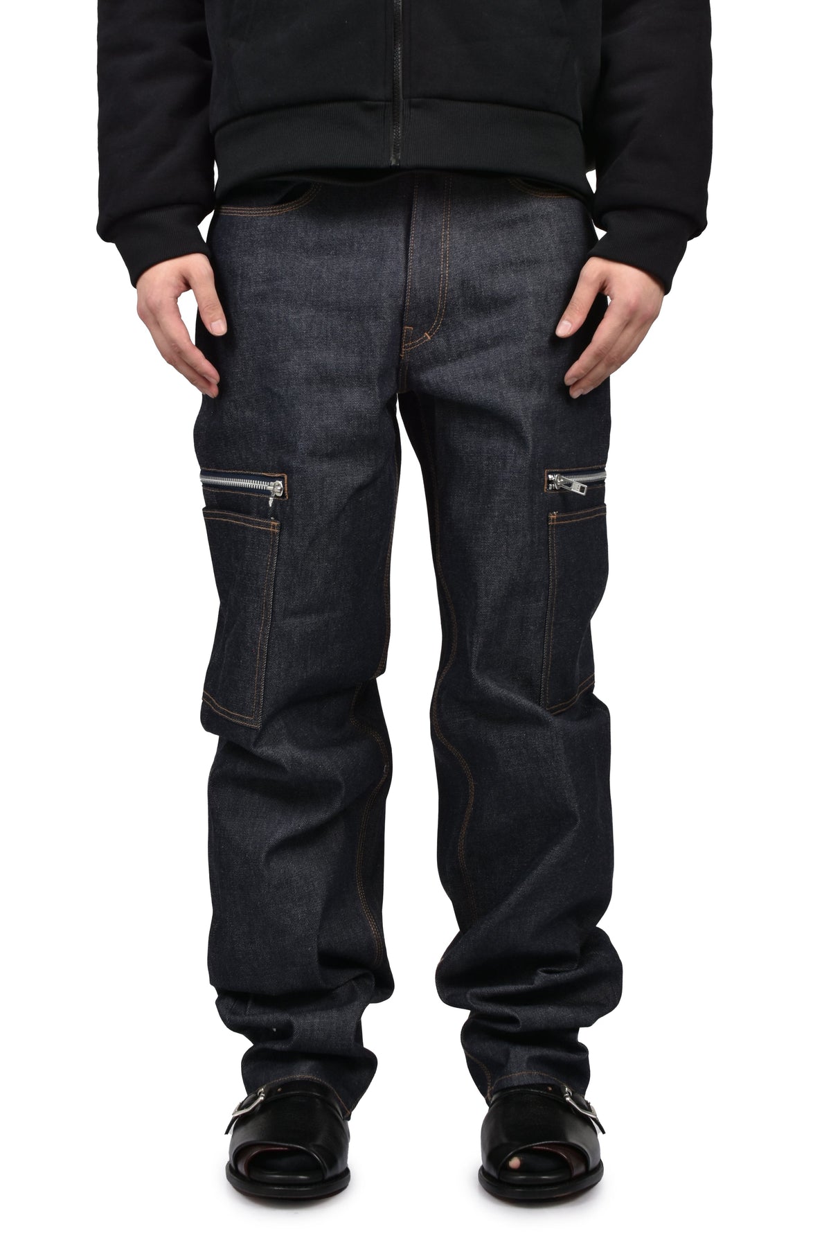 Matthew M. Williams マシュー・M・ウィリアムズ 【本物保証】 デニムパンツ ストリート系 メンズ BLUE RAW JAPANESE DENIM ZIP POCKET WORK JEAN / RAW BLU