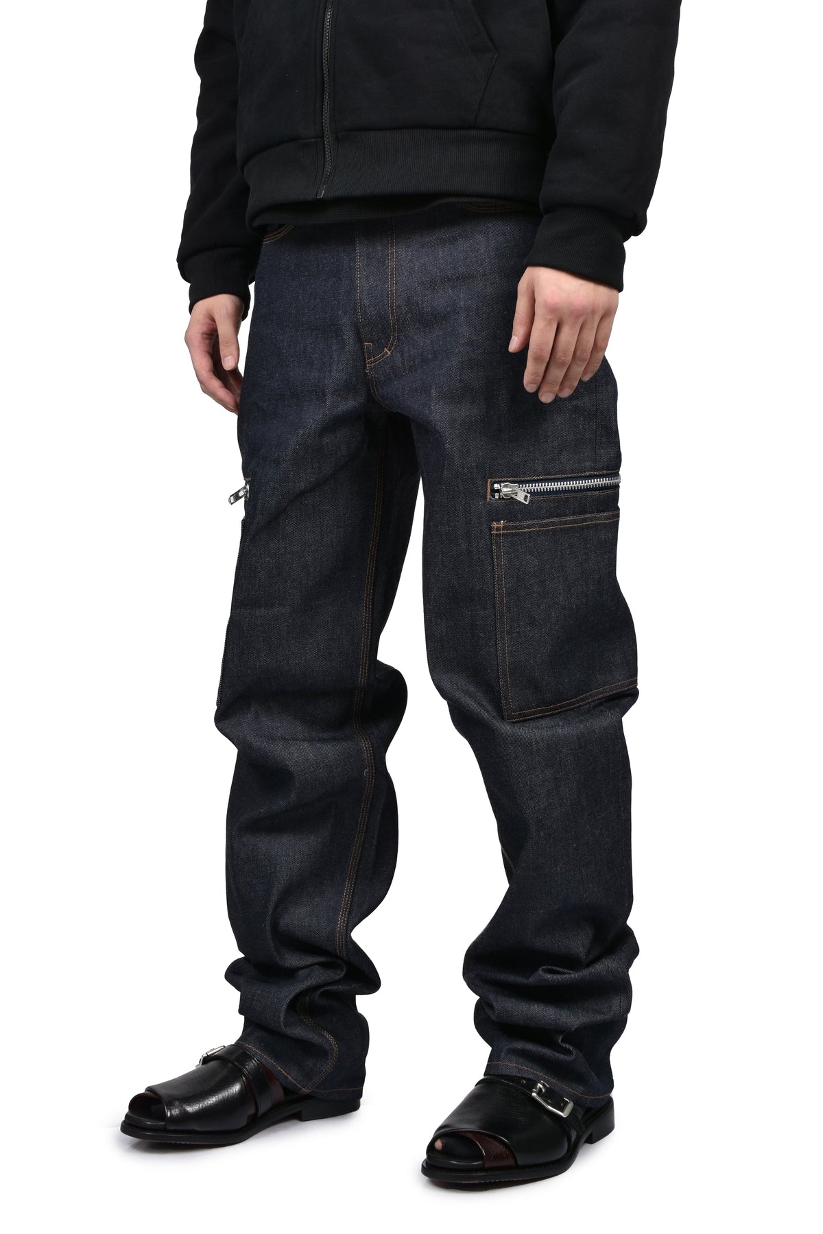 Matthew M. Williams マシュー・M・ウィリアムズ 【本物保証】 デニムパンツ ストリート系 メンズ BLUE RAW JAPANESE DENIM ZIP POCKET WORK JEAN / RAW BLU