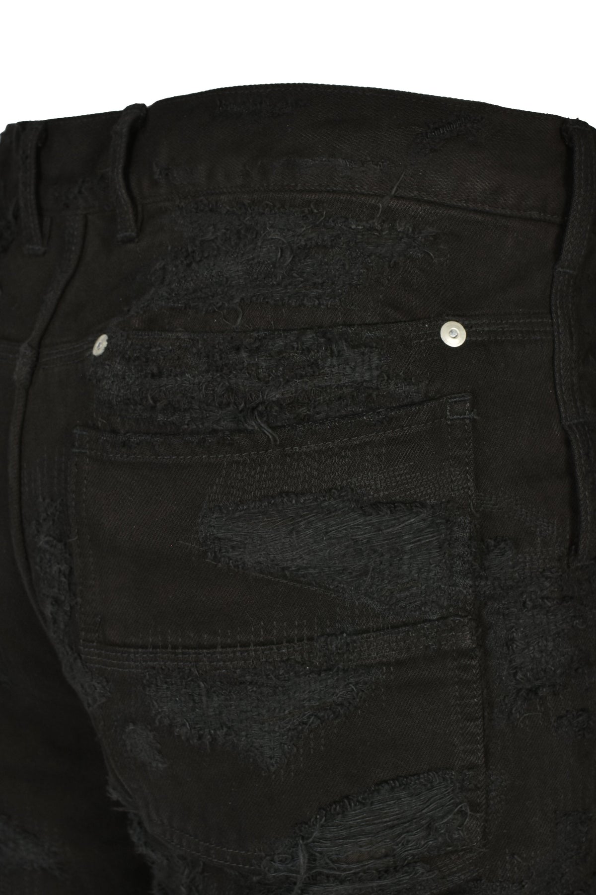 Matthew M. Williams マシュー・M・ウィリアムズ 【本物保証】 デニムパンツ ストリート系 メンズ RIP & REPAIR WASHED BLACK JEAN (20TH EXCLUSIVE) / BLK