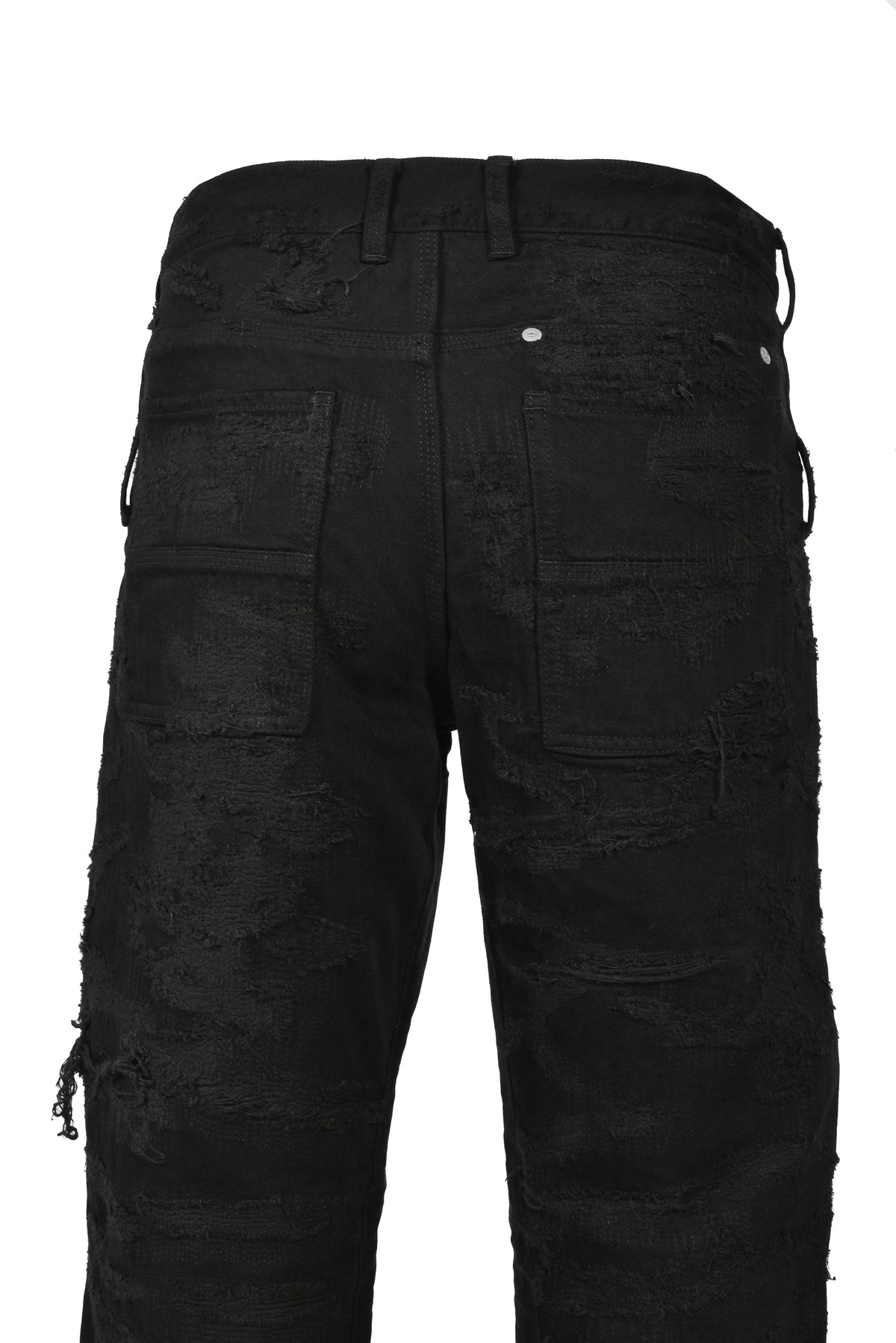 Matthew M. Williams マシュー・M・ウィリアムズ 【本物保証】 デニムパンツ ストリート系 メンズ RIP & REPAIR WASHED BLACK JEAN (20TH EXCLUSIVE) / BLK
