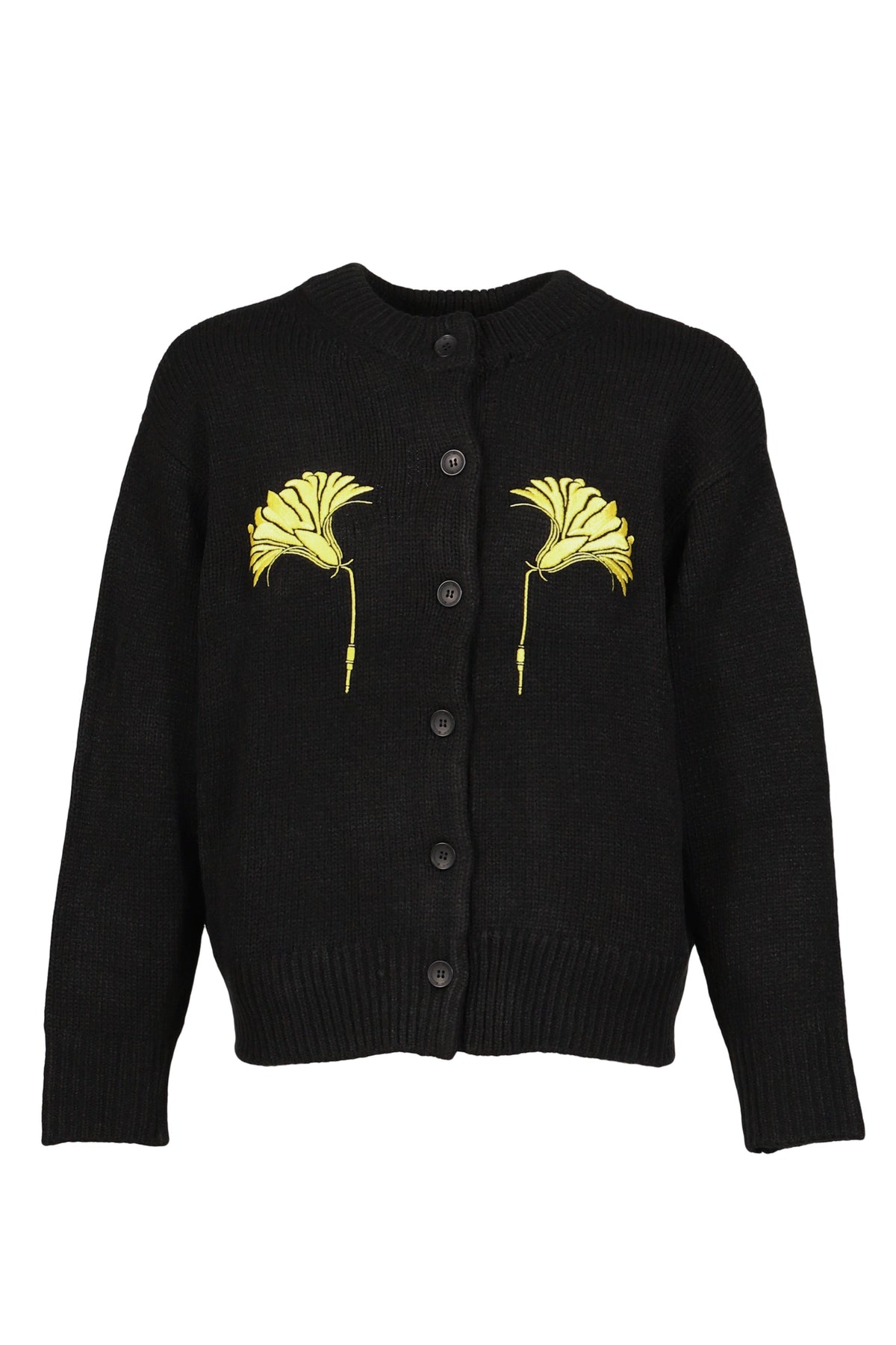 NIL DUE / NIL UN TOKYO ニル デュエ / ニル アン トーキョー 【本物保証】 カーディガン ストリート系 メンズ EMBROIDERY KNIT CARDIGAN / BLK