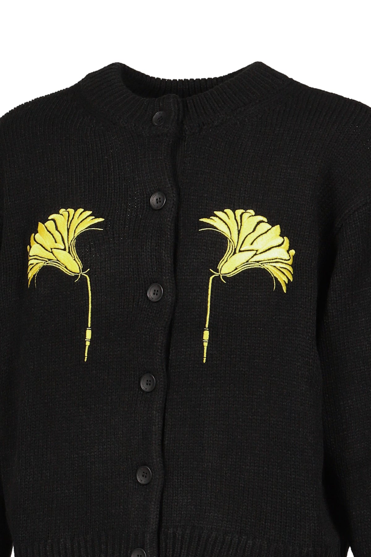 NIL DUE / NIL UN TOKYO ニル デュエ / ニル アン トーキョー 【本物保証】 カーディガン ストリート系 メンズ EMBROIDERY KNIT CARDIGAN / BLK