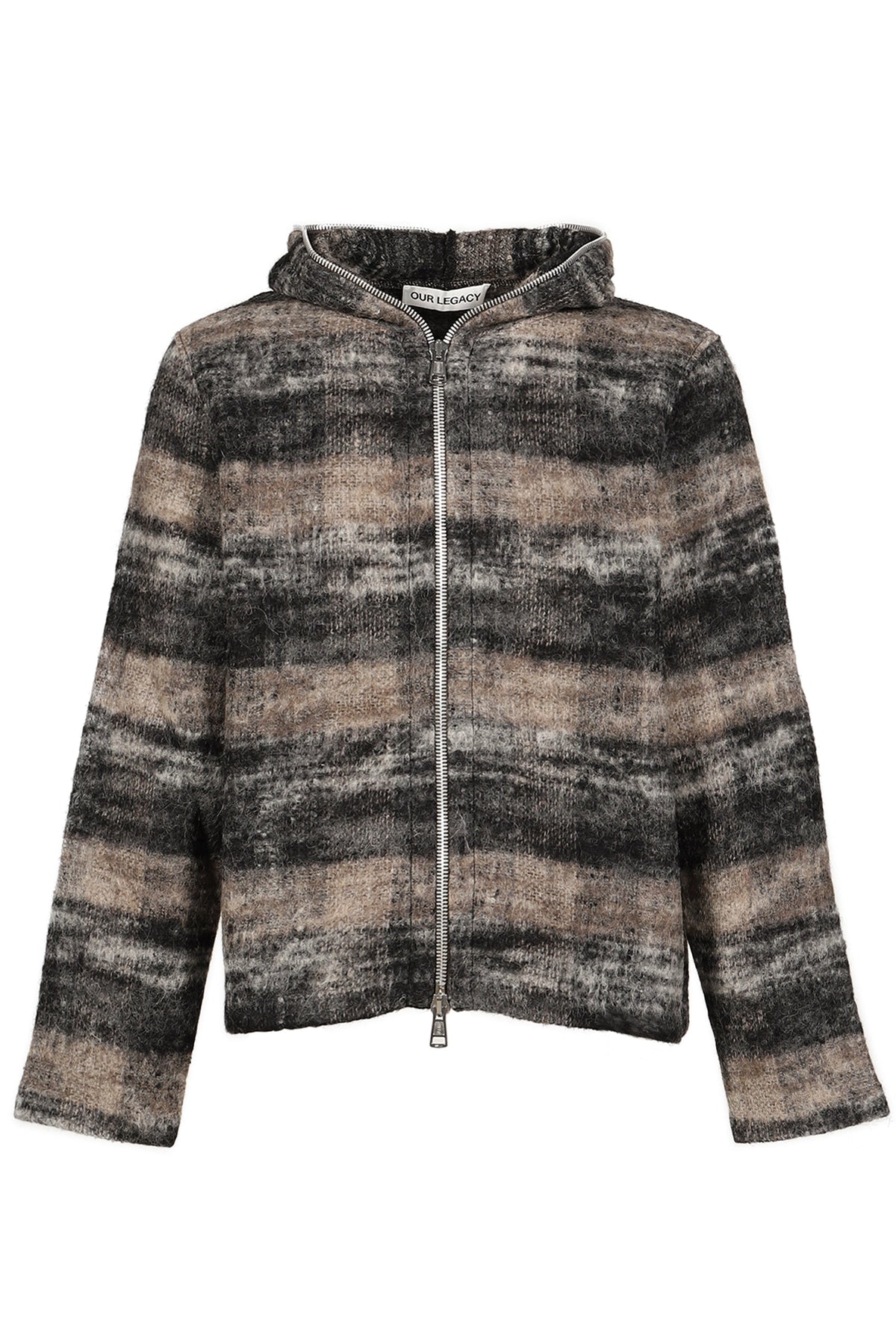 OUR LEGACY アワー レガシー 【本物保証】 ニット ストリート系 メンズ FULL ZIP HOOD / NIGHT WOODS CHECK