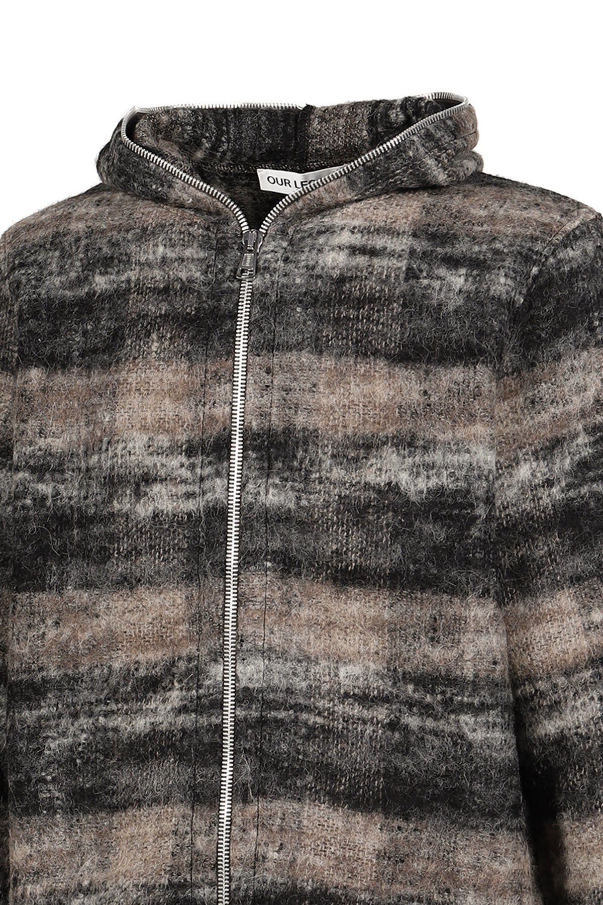 OUR LEGACY アワー レガシー 【本物保証】 ニット ストリート系 メンズ FULL ZIP HOOD / NIGHT WOODS CHECK