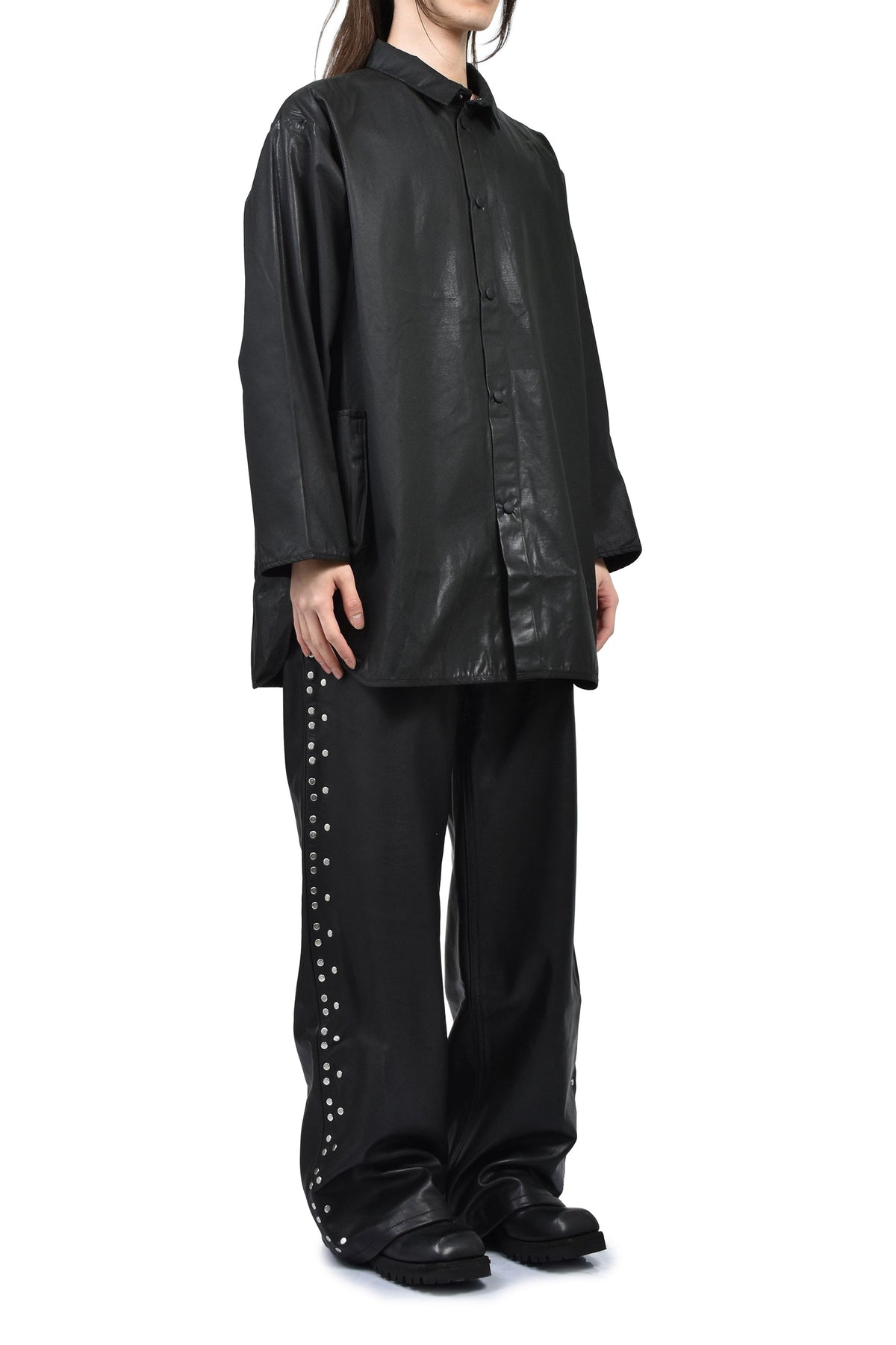 PORTER CLASSIC 【本物保証】 シャツ ストリート系 メンズ CINCINNATI SHIRT JACKET / BLK