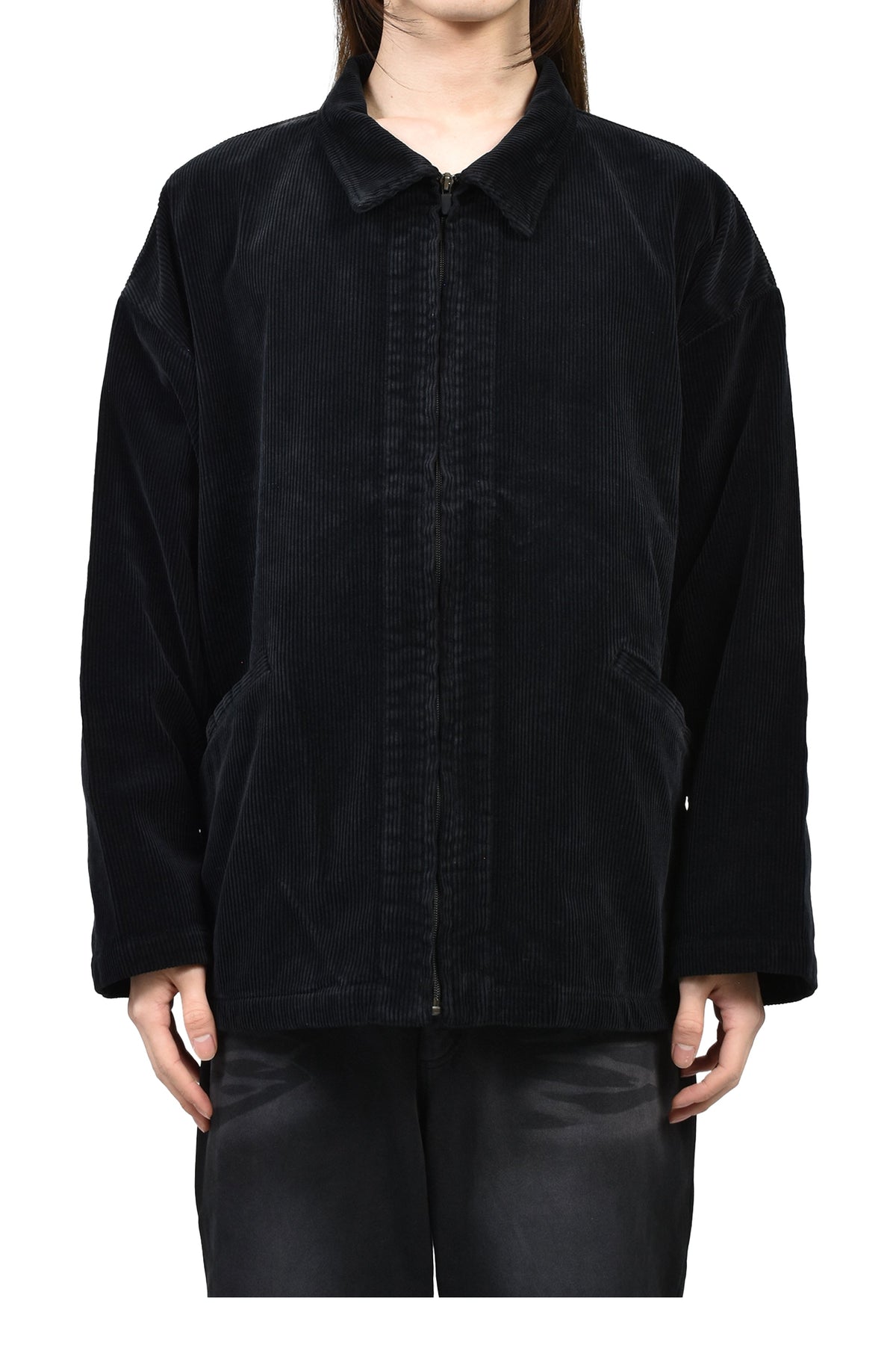 PORTER CLASSIC 【本物保証】 ジャケット ストリート系 メンズ CORDUROY ZIP JACKET / BLK