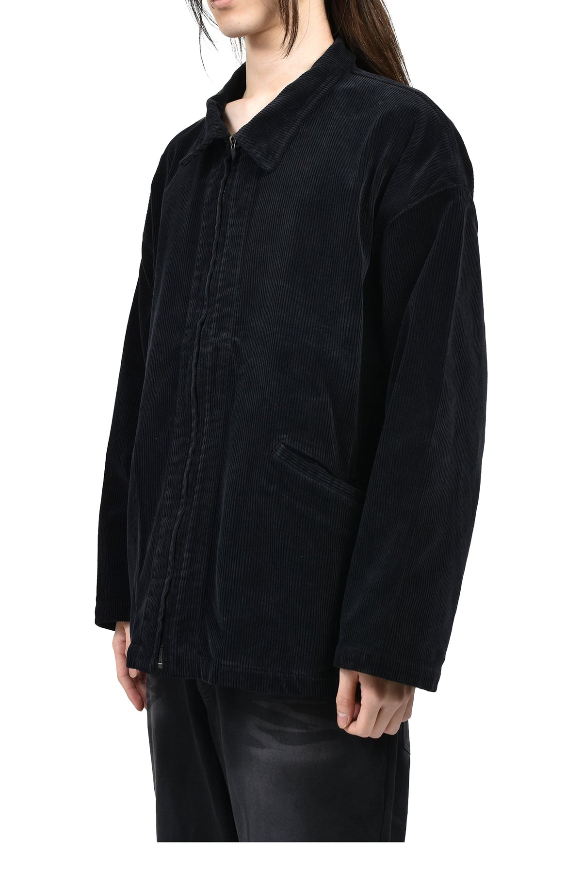 PORTER CLASSIC 【本物保証】 ジャケット ストリート系 メンズ CORDUROY ZIP JACKET / BLK