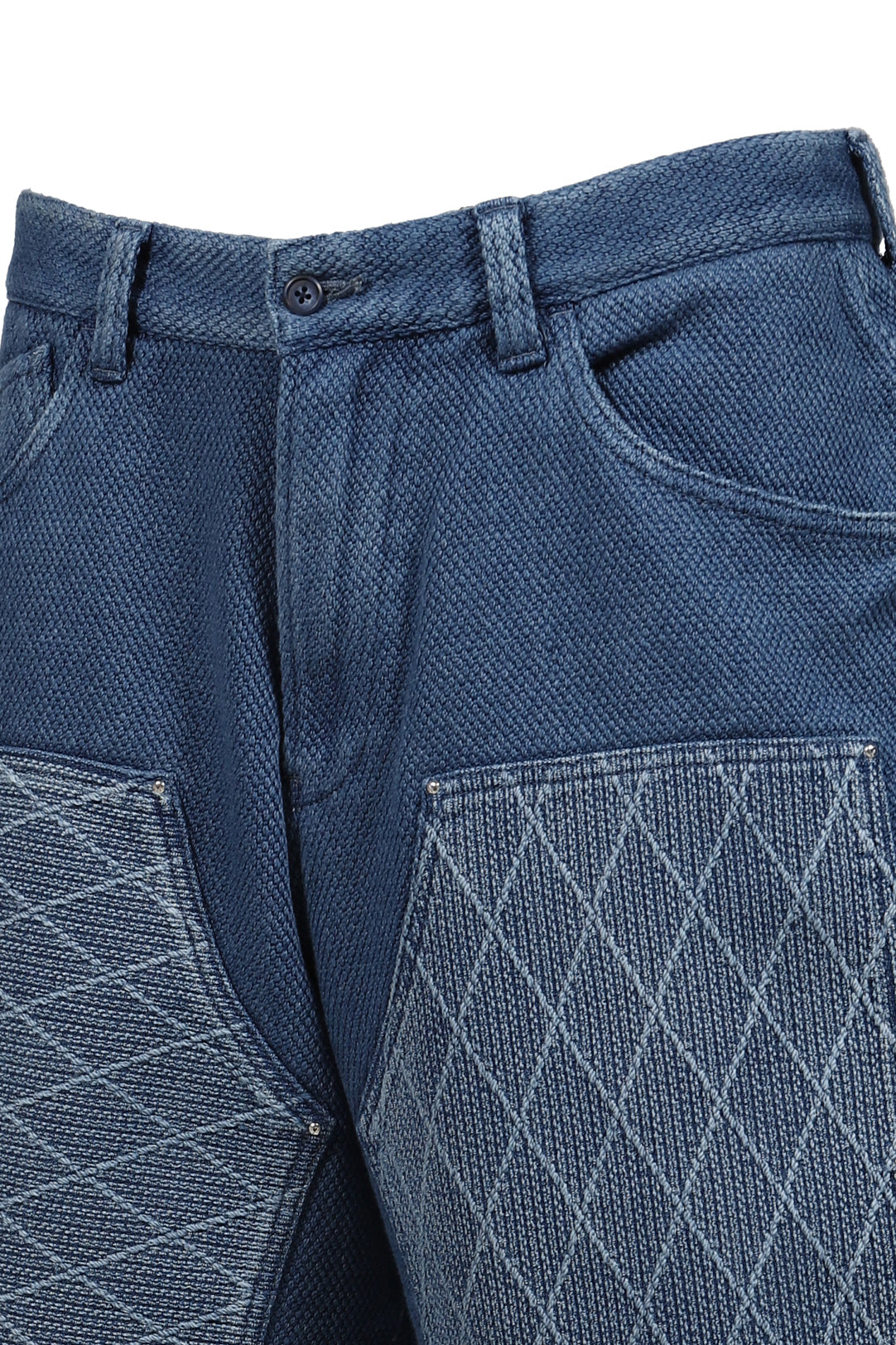 PORTER CLASSIC 【本物保証】 ショートパンツ ストリート系 メンズ PC KENDO SHORTS W / LOVE & PEACE SILVER CUSTOM / BLU