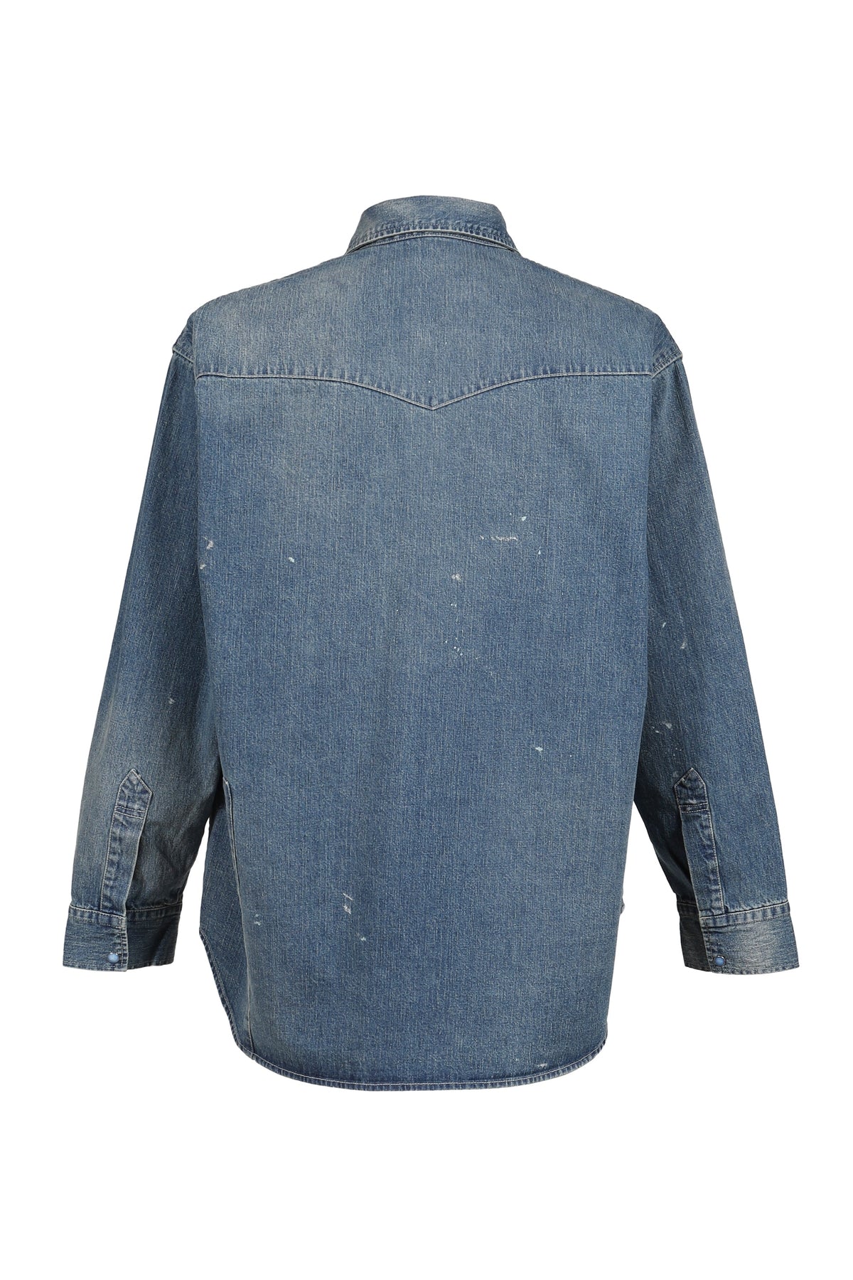 PORTER CLASSIC 【本物保証】 シャツ ストリート系 メンズ BREAKFAST DENIM WESTERN SHIRTS / BLU