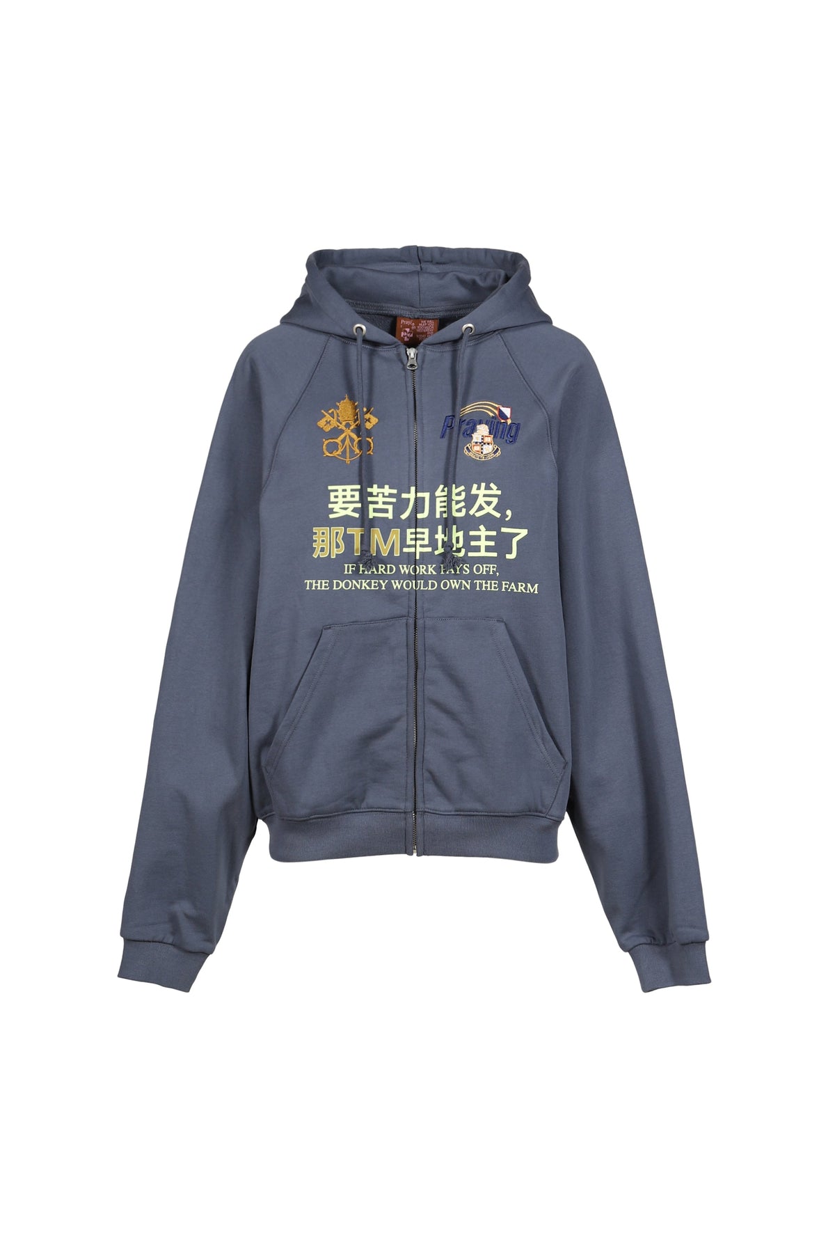 PRAYING 【本物保証】 パーカー ストリート系 レディース HARD WORK HOODIE / NAVY