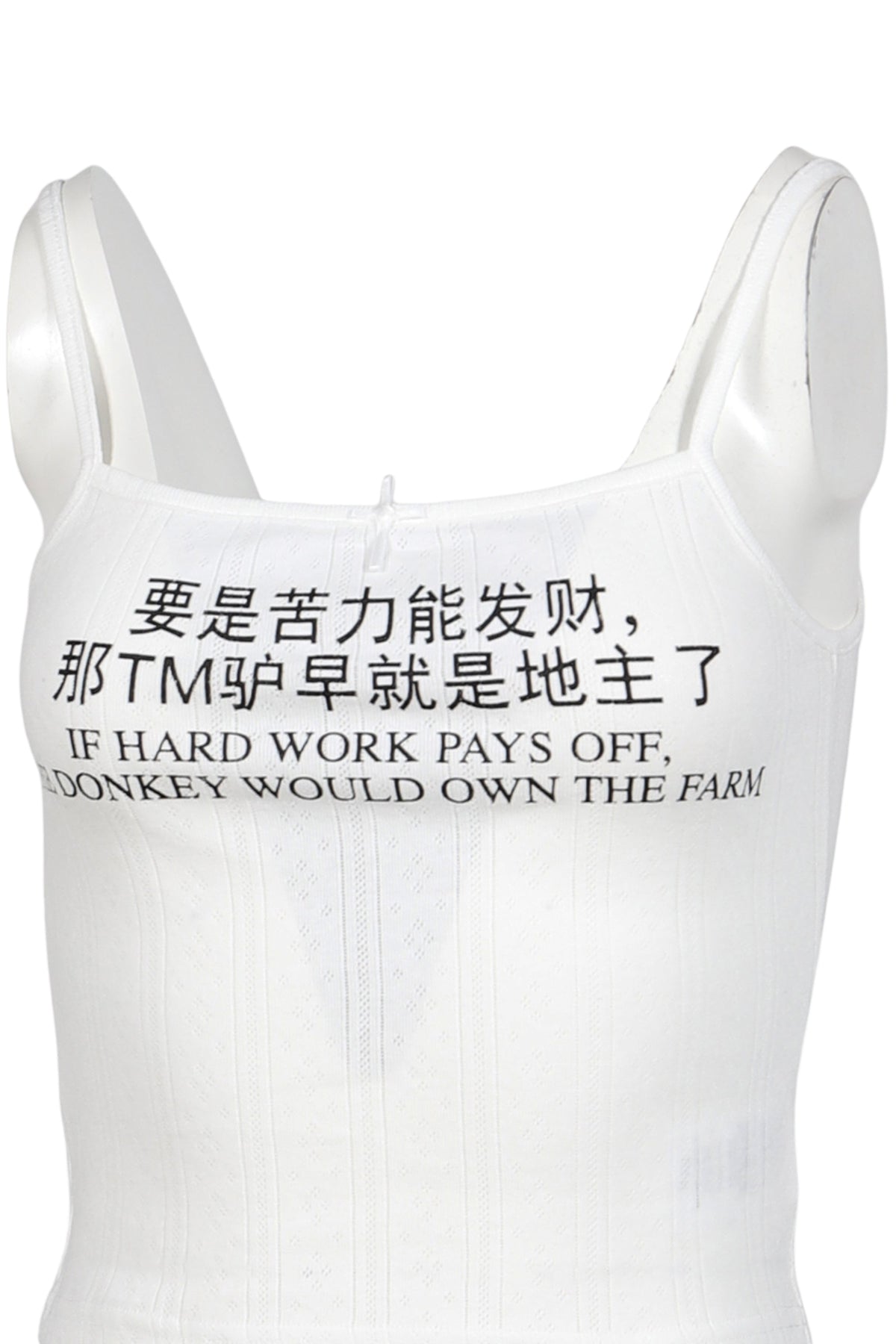 PRAYING 【本物保証】 タンクトップ ストリート系 レディース HARD WORK TANK TOP / WHT