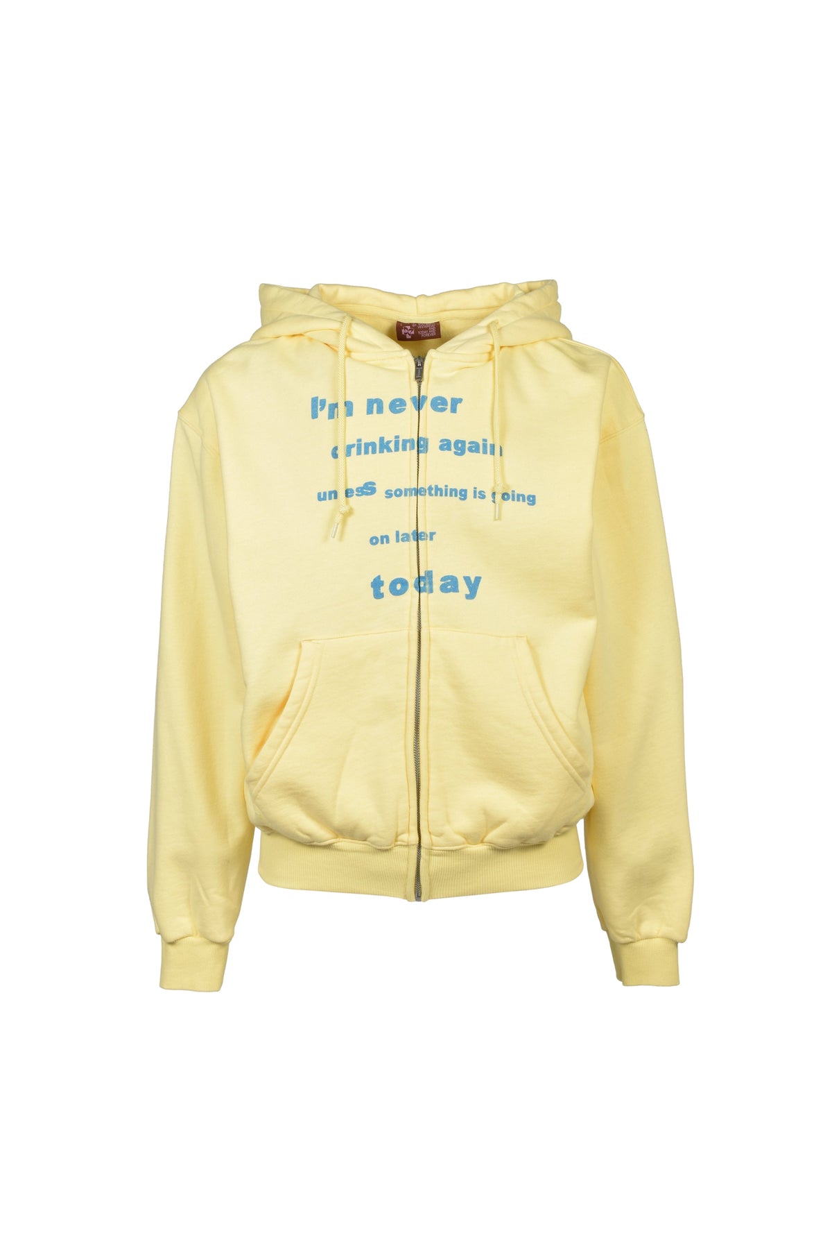 PRAYING 【本物保証】 パーカー ストリート系 レディース NEVER DRINKING AGAIN YELLOW HOODIE / YEL