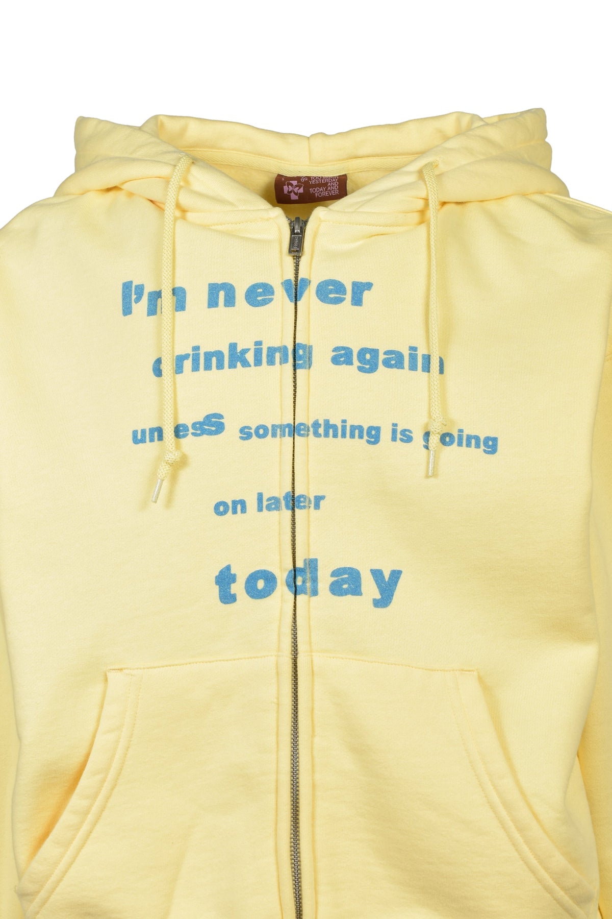 PRAYING 【本物保証】 パーカー ストリート系 レディース NEVER DRINKING AGAIN YELLOW HOODIE / YEL