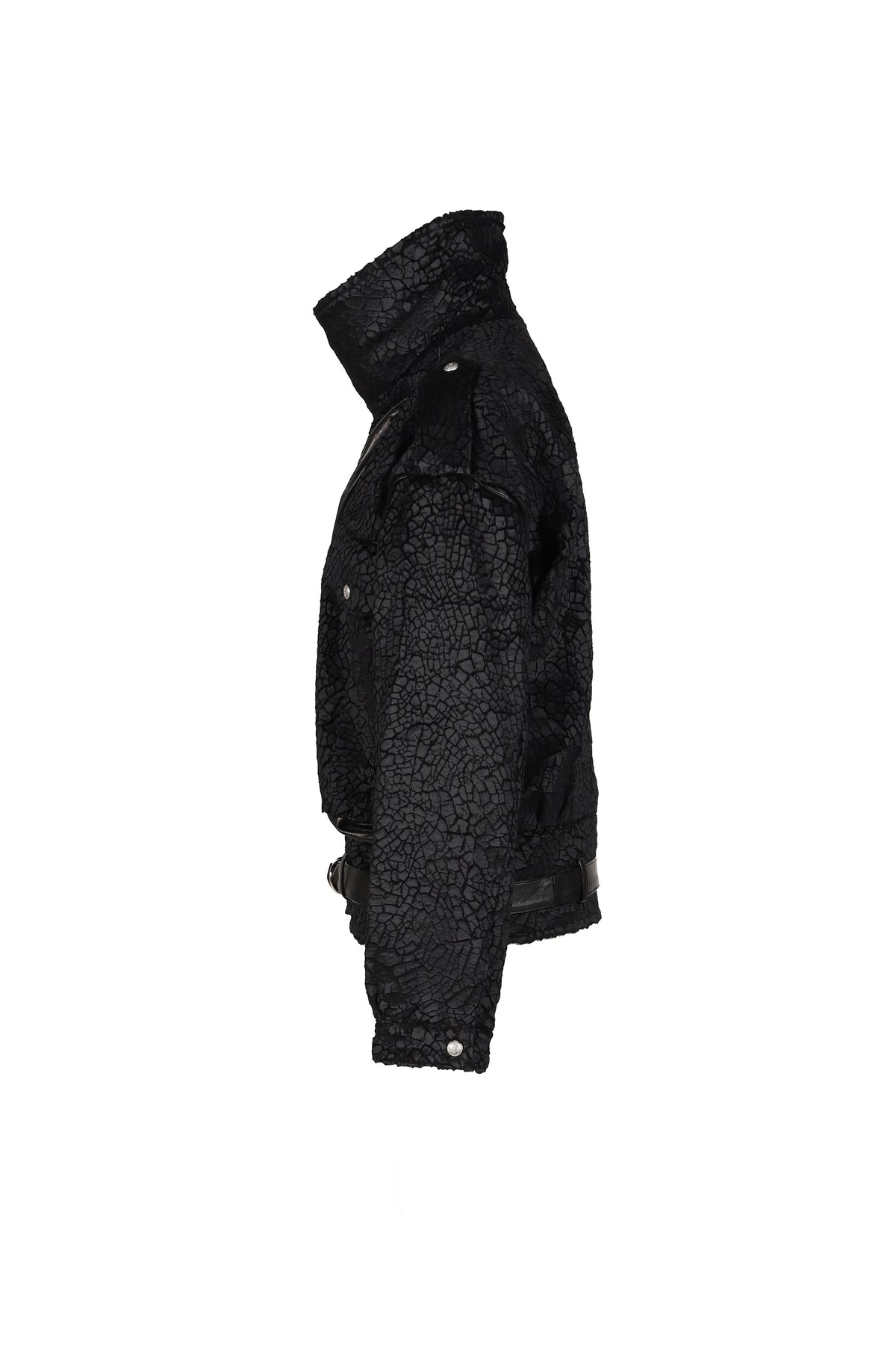 R13【本物保証】 ジャケット ストリート系 レディース BOYFRIEND MOTO JACKET WITH FUNNEL NECK / BLK