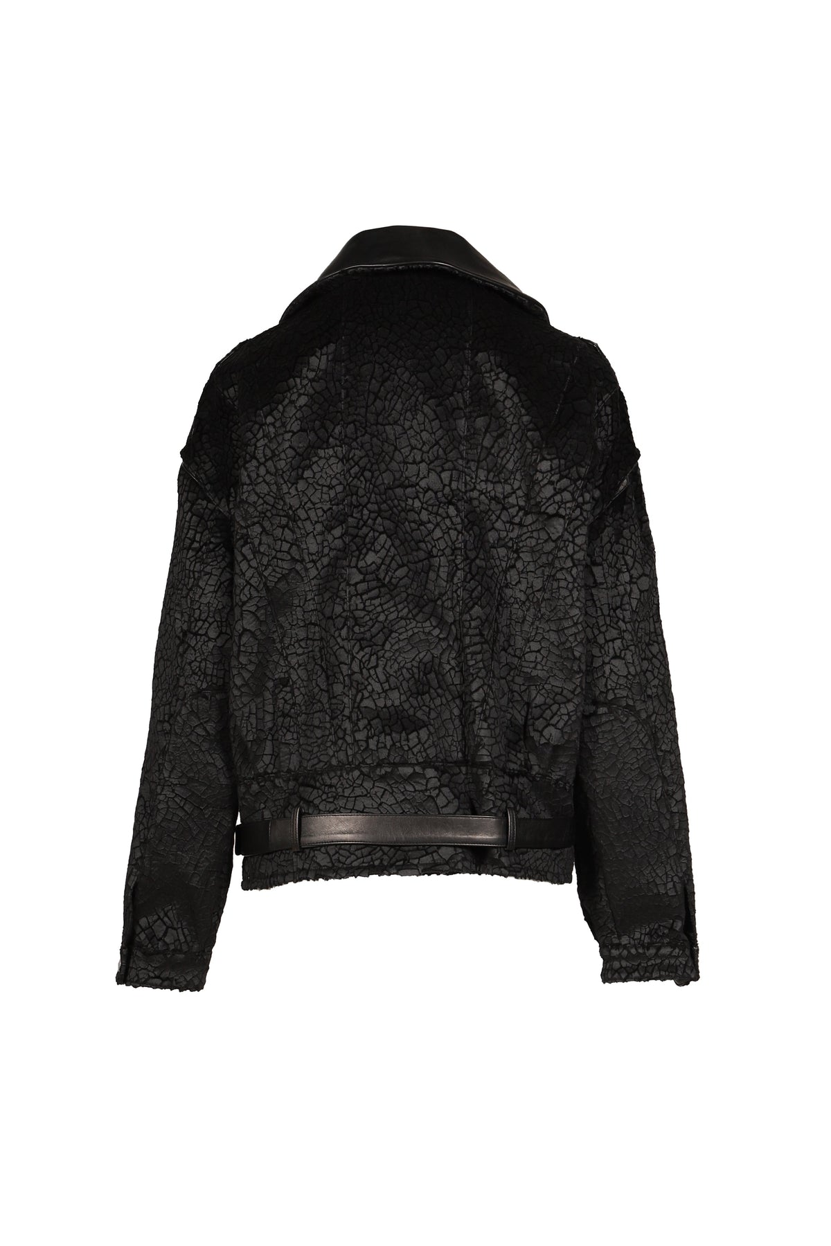 R13【本物保証】 ジャケット ストリート系 レディース BOYFRIEND MOTO JACKET WITH FUNNEL NECK / BLK
