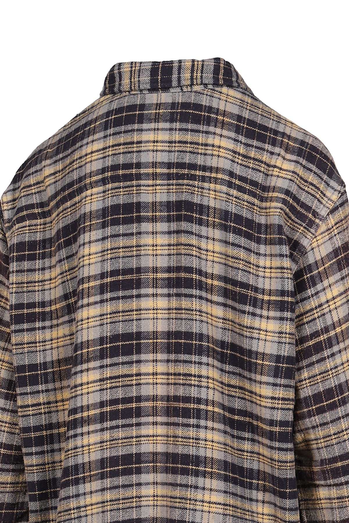R13 【本物保証】 シャツ ストリート系 レディース CHINCHED OFF SHOLDER SHIRT / BLU PLAID