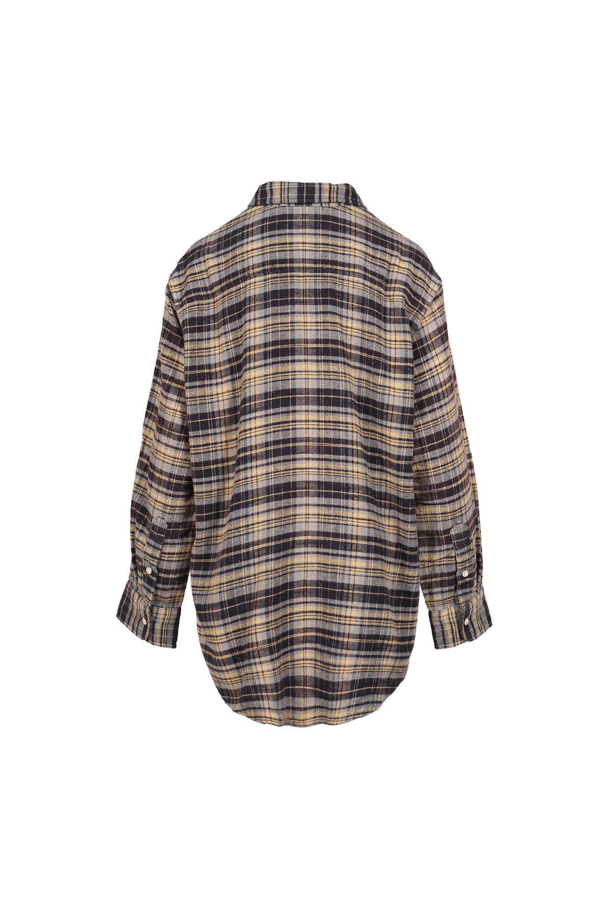 R13 【本物保証】 シャツ ストリート系 レディース CHINCHED OFF SHOLDER SHIRT / BLU PLAID