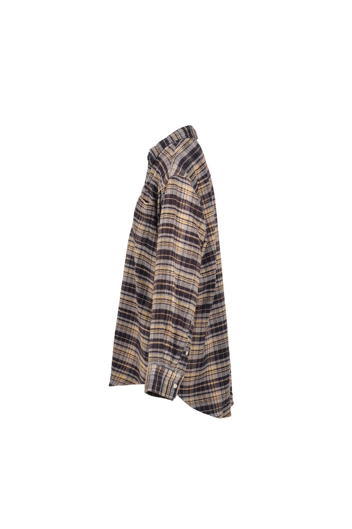 R13 【本物保証】 シャツ ストリート系 レディース CHINCHED OFF SHOLDER SHIRT / BLU PLAID