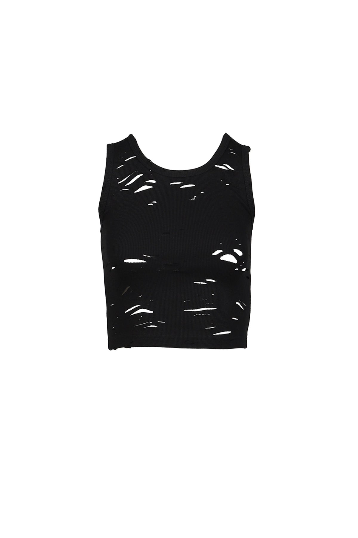 R13【本物保証】 Tシャツ ストリート系 レディース DISTRESSED TANK / BLK