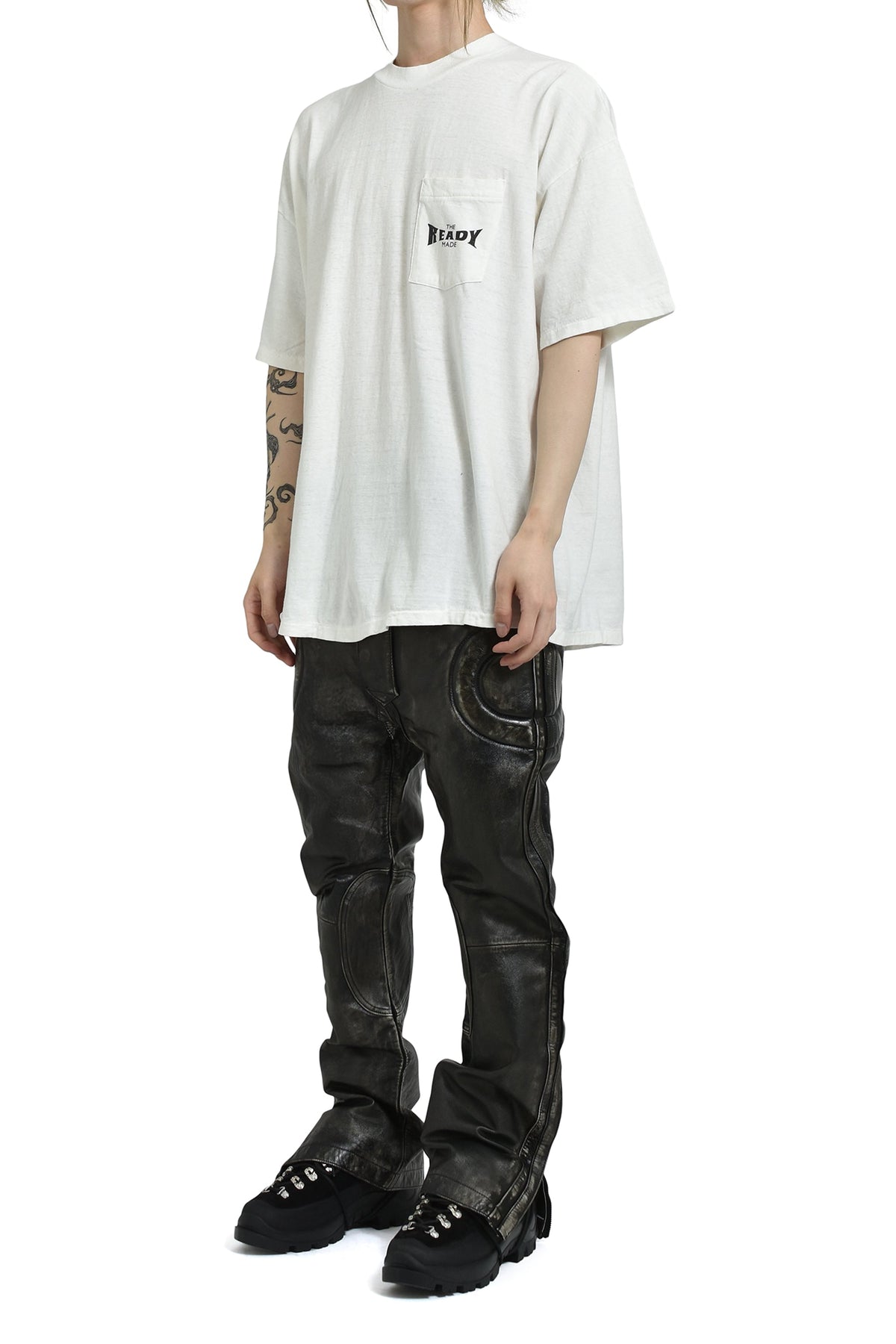 READYMADE レディメイド 【本物保証】 Tシャツ ストリート系 メンズ S/S POCKET T-SHIRT / WHT