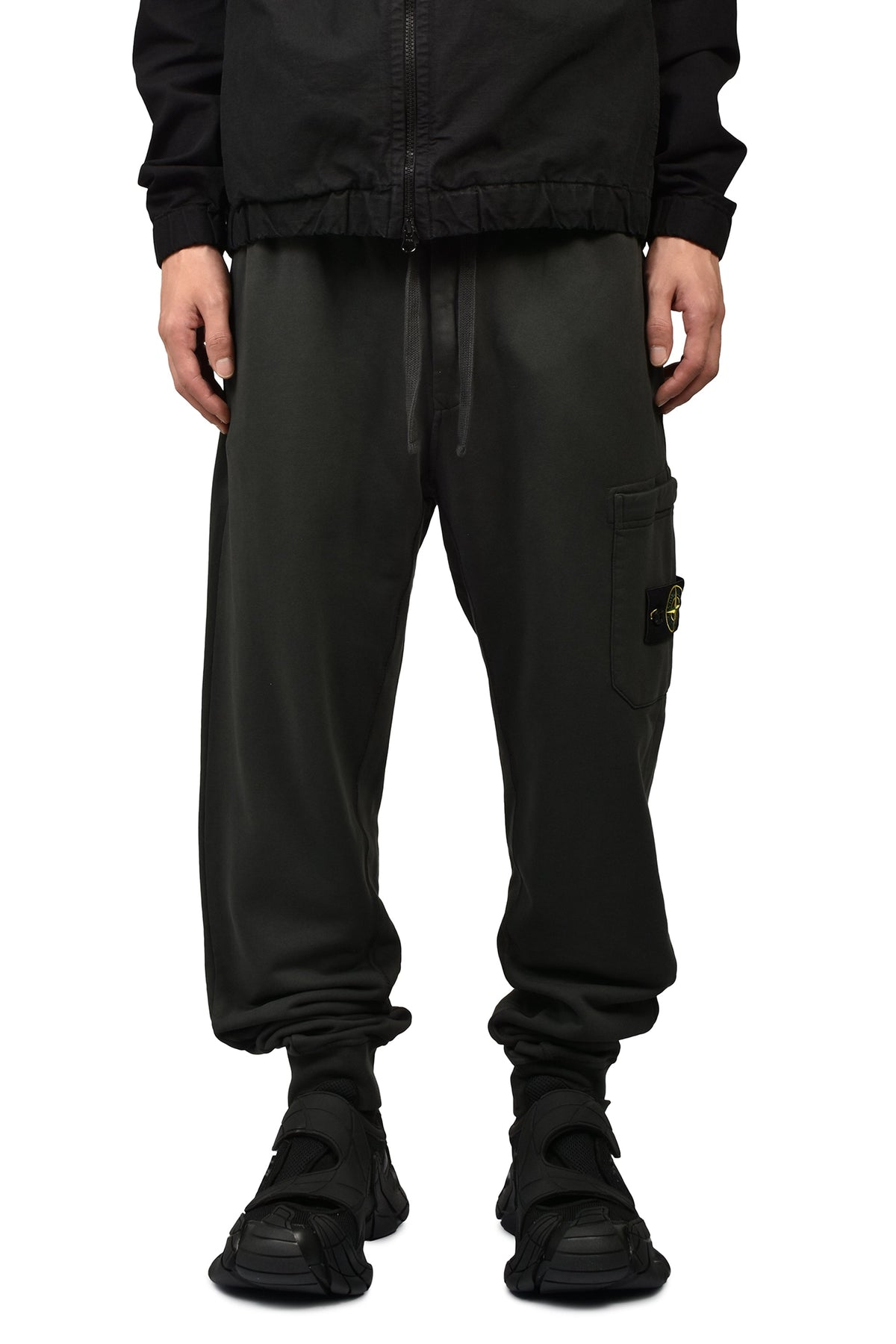 STONE ISLAND ストーンアイランド 【本物保証】 パンツ ストリート系 メンズ SWEAT BOTTOMS / LEAD GREY