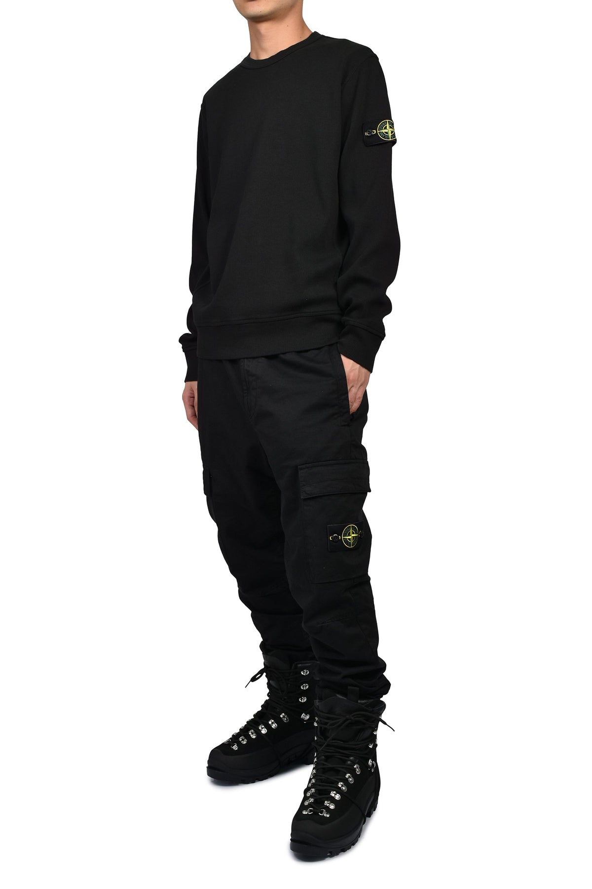 STONE ISLAND ストーンアイランド 【本物保証】 Tシャツ ストリート系 メンズ SWEATSHIRT / BLK
